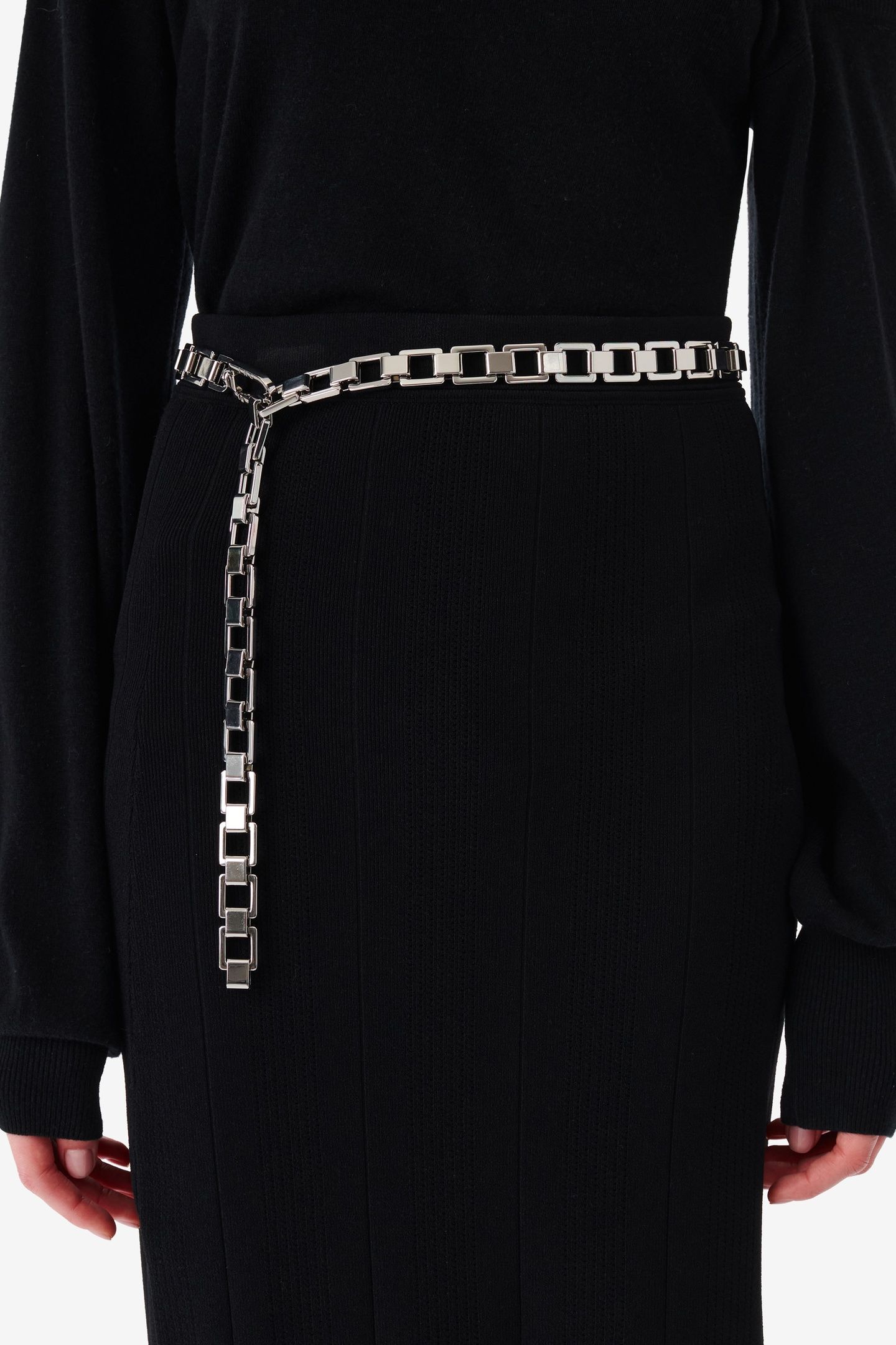CHAINI THIN BELT SILVER 1