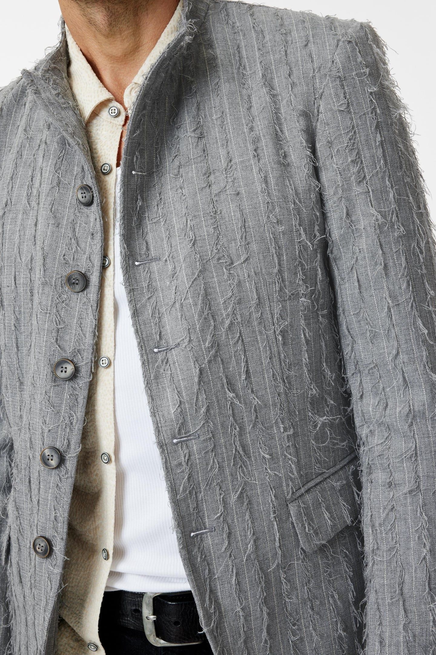 ANN JACKET - SLIM FIT SINGLE BREASTED CU GREY 3