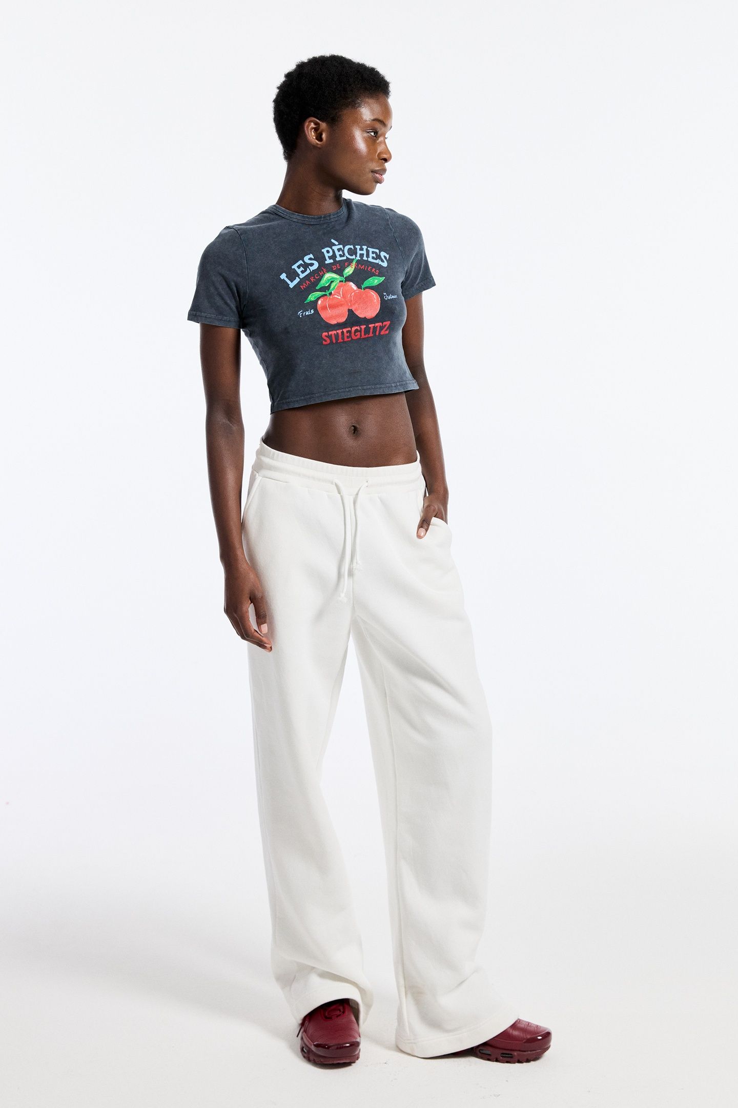 CAMILLE CROPPED T-SHIRT BLACK 2