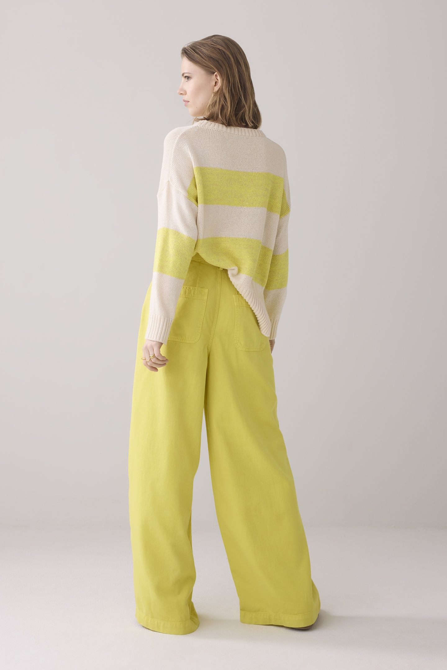 WIDELEG PANT SWAY TENCEL MIMOSA YELLOW 2