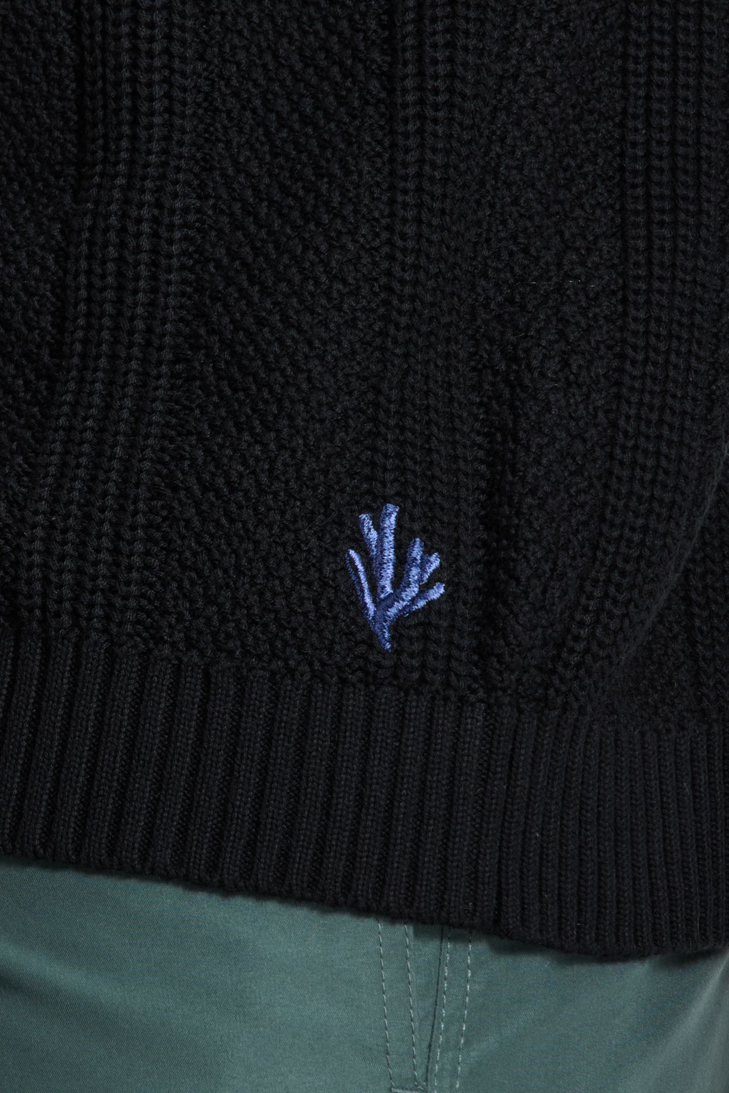 PITT KNITTED POLO SOLID BLACK 7