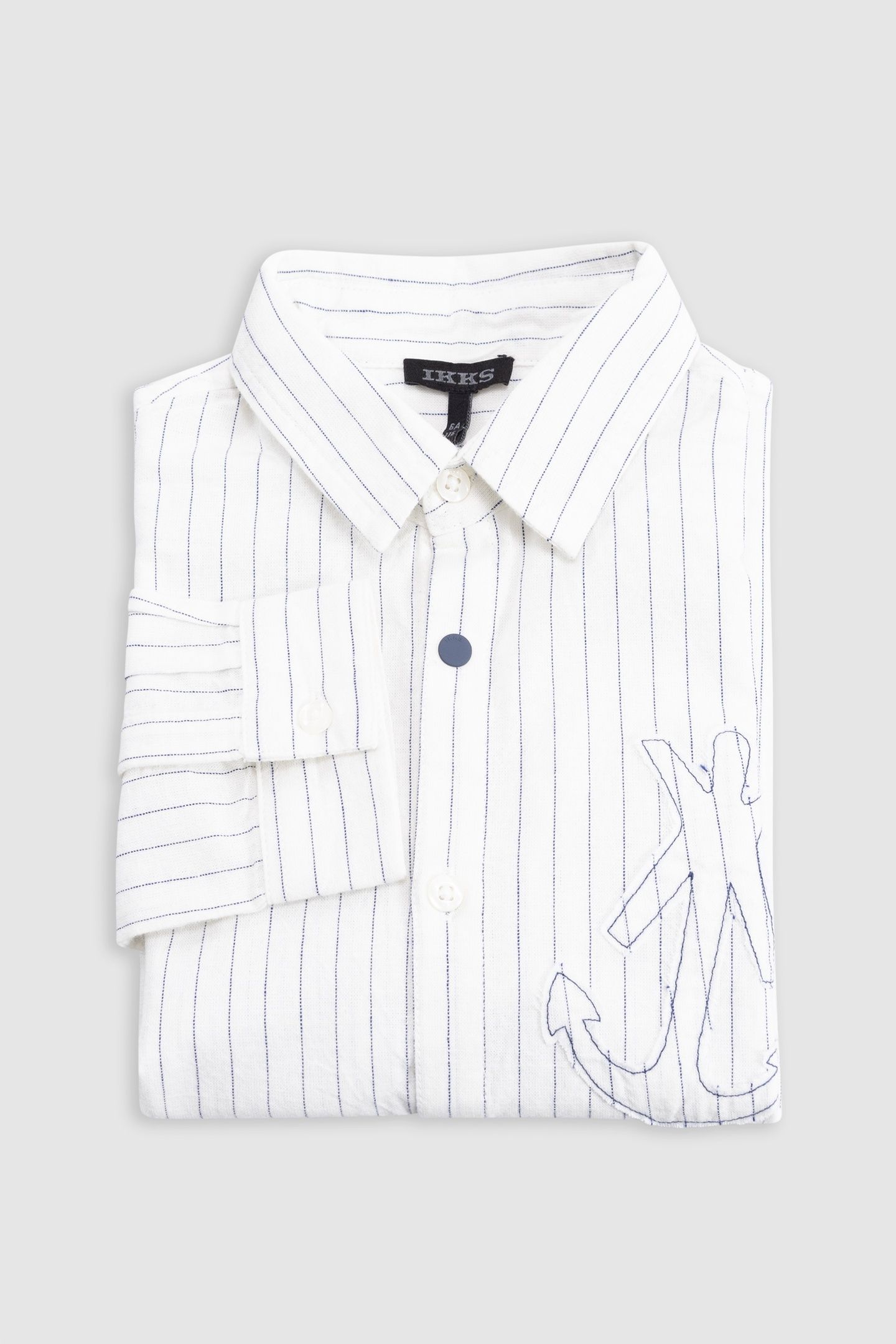 CREAM SHIRT WITH MAXI ANCHOR STRIPES 3