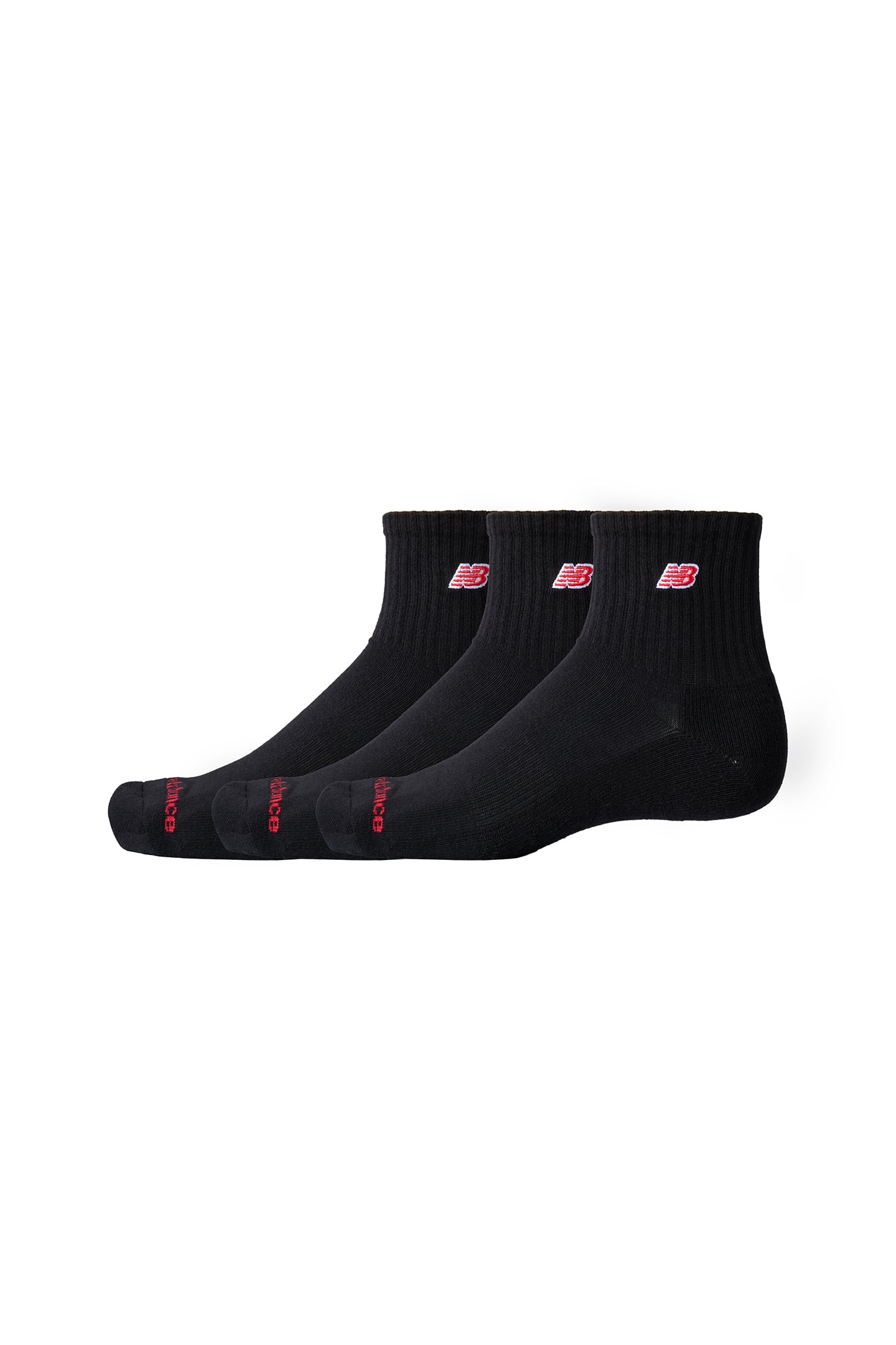 UNISEX PATCH LOGO ANKLE 3 PACK BLACK 1