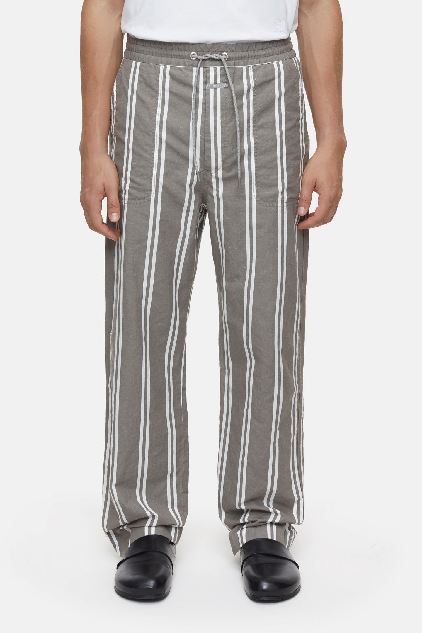 SAMSUN WIDE PANTS CHALK GREY 2