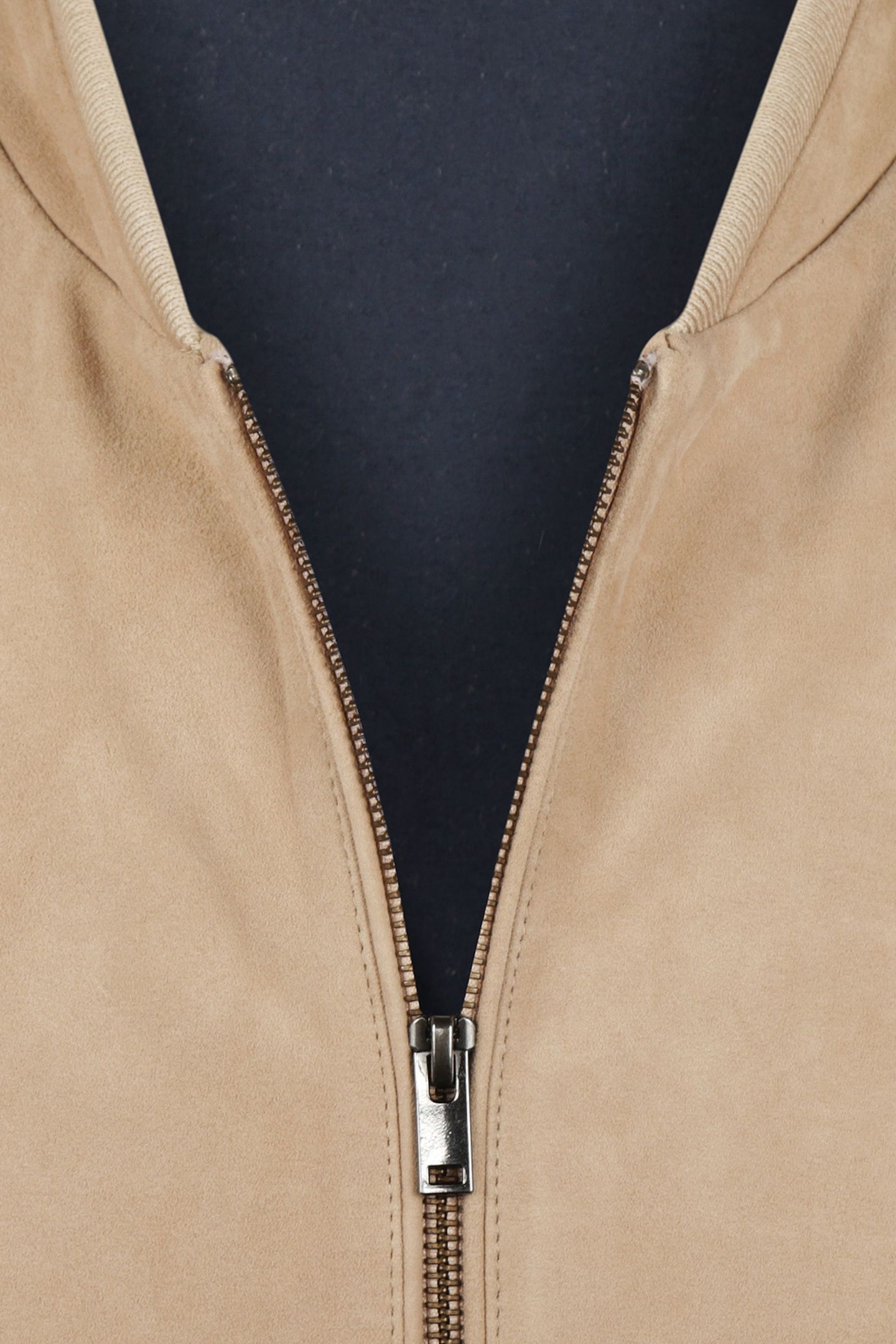 SUEDE BOMBER JACKET SAND 3