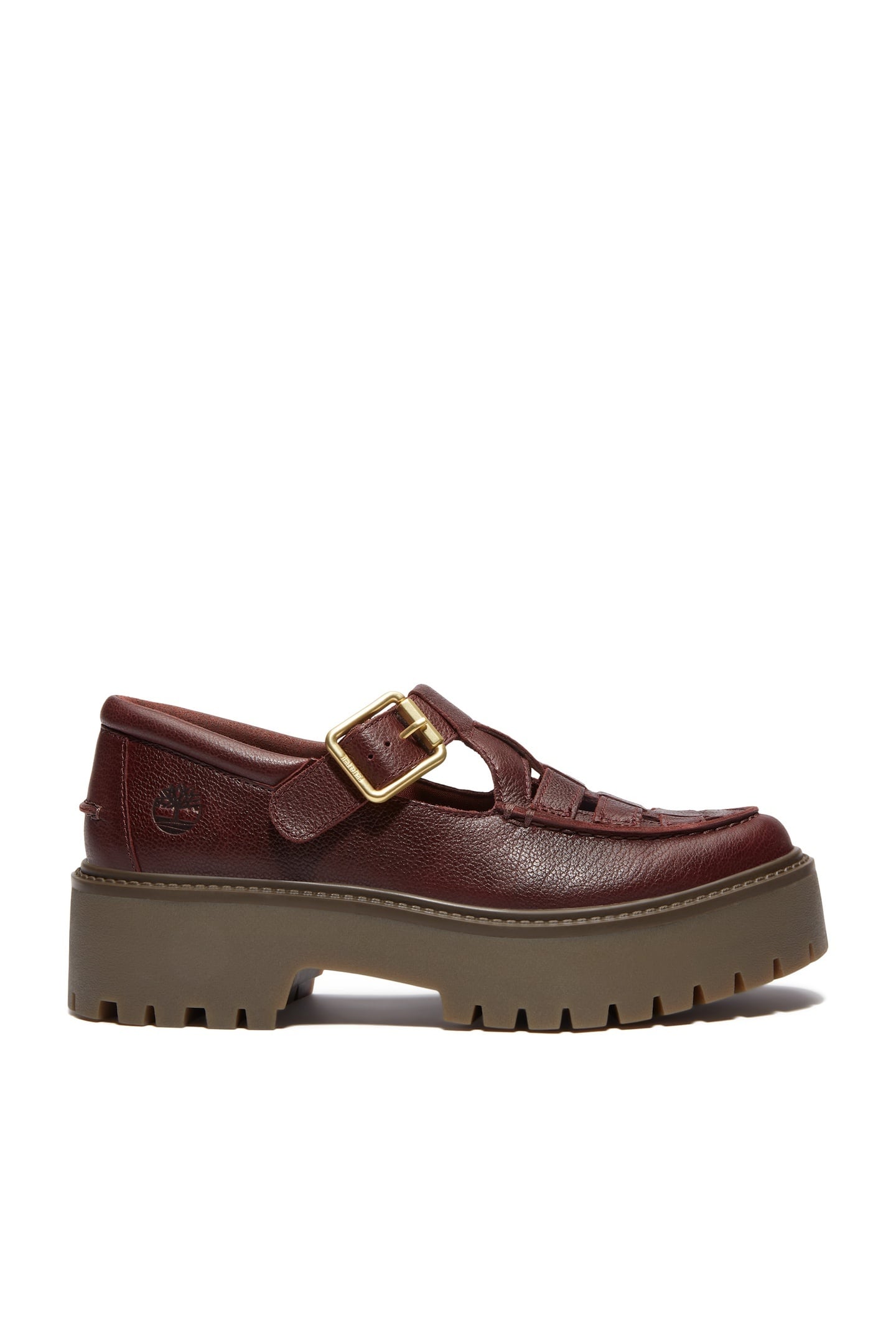 STONE STREET BUCKLE SHOE BURGUNDY FULL GRAIN 1