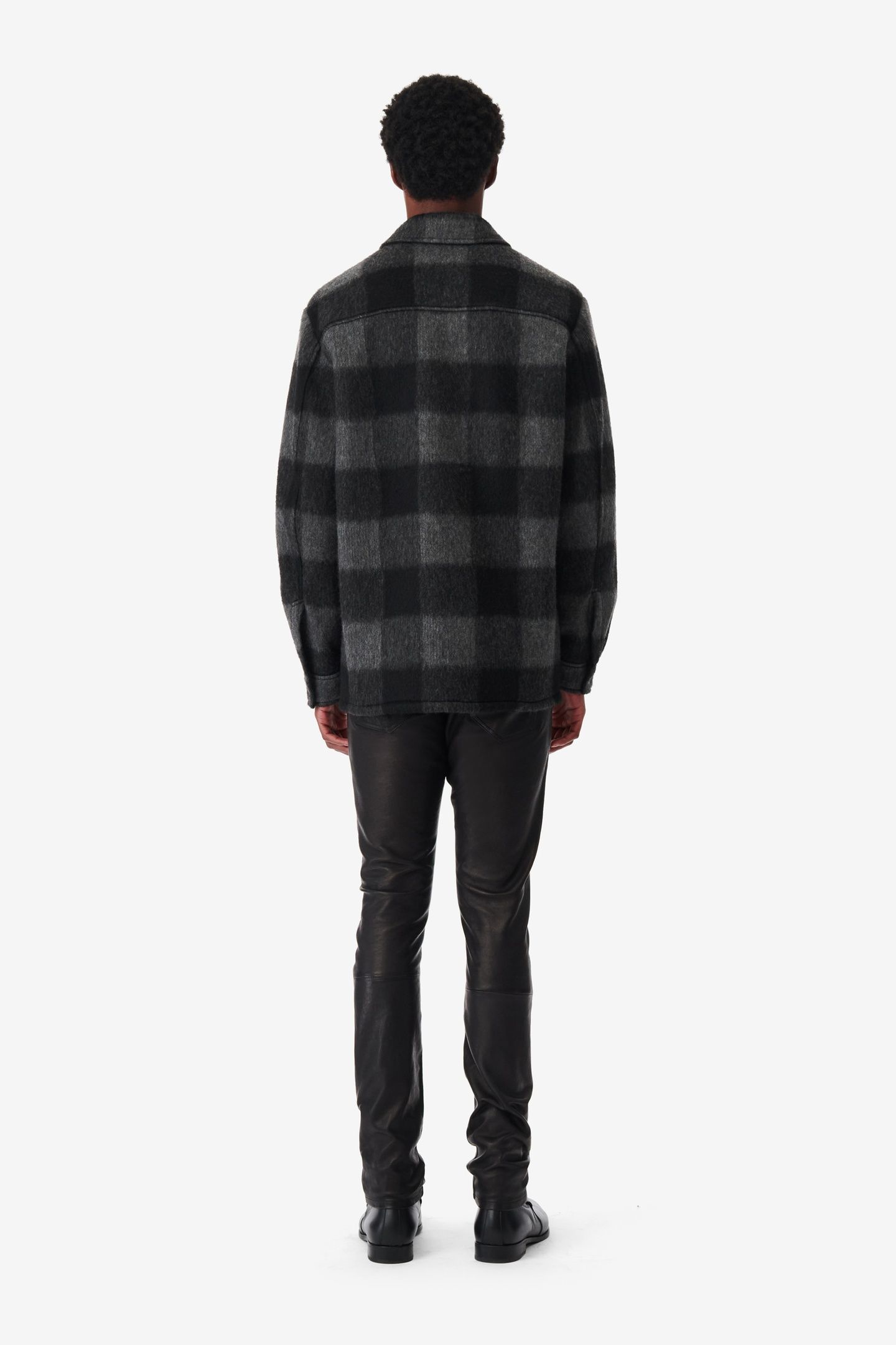 ILARIO OVERSHIRT BLACK/DARK GREY 3