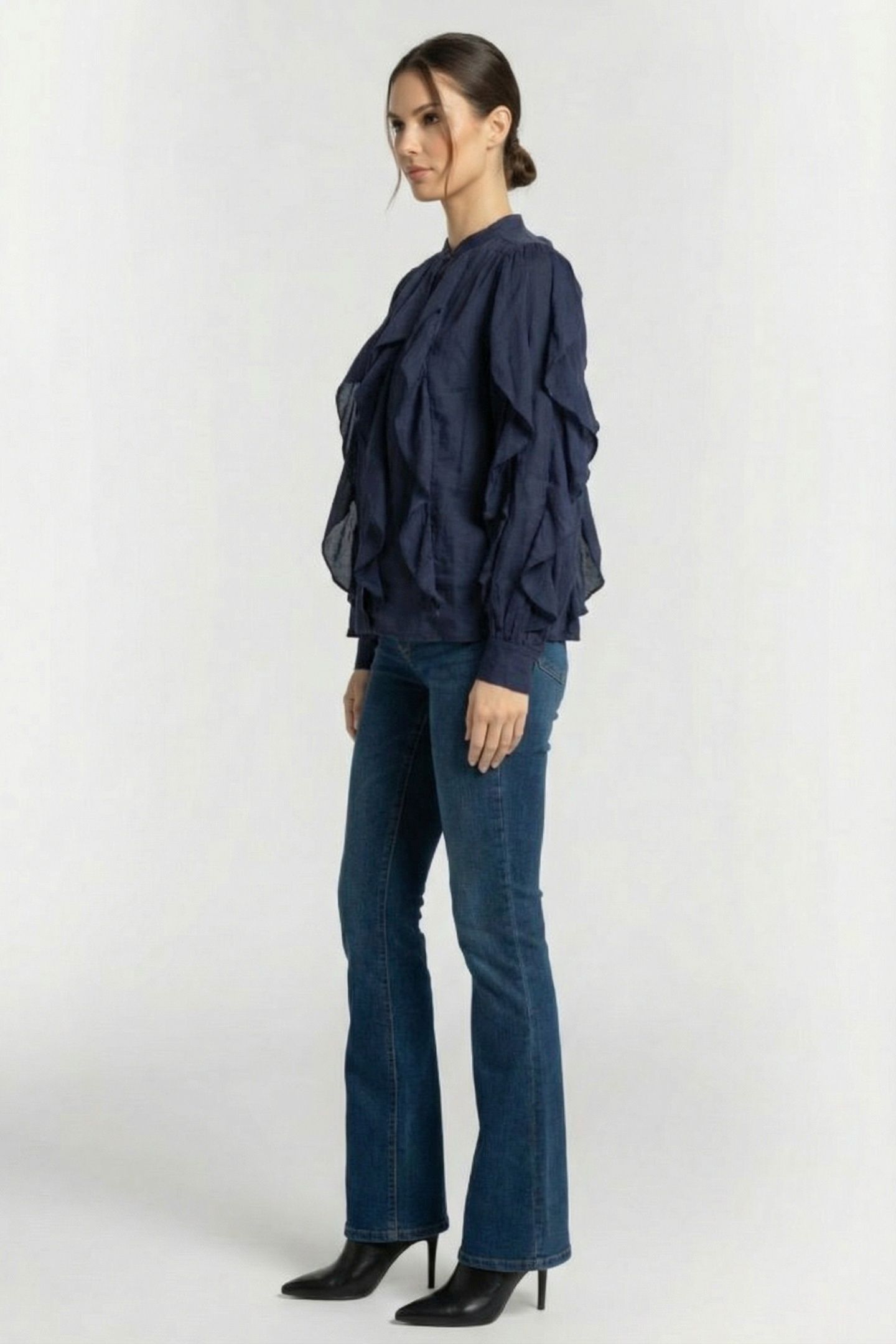 TOP COTTON VISCOSE NAVY NOIR 3