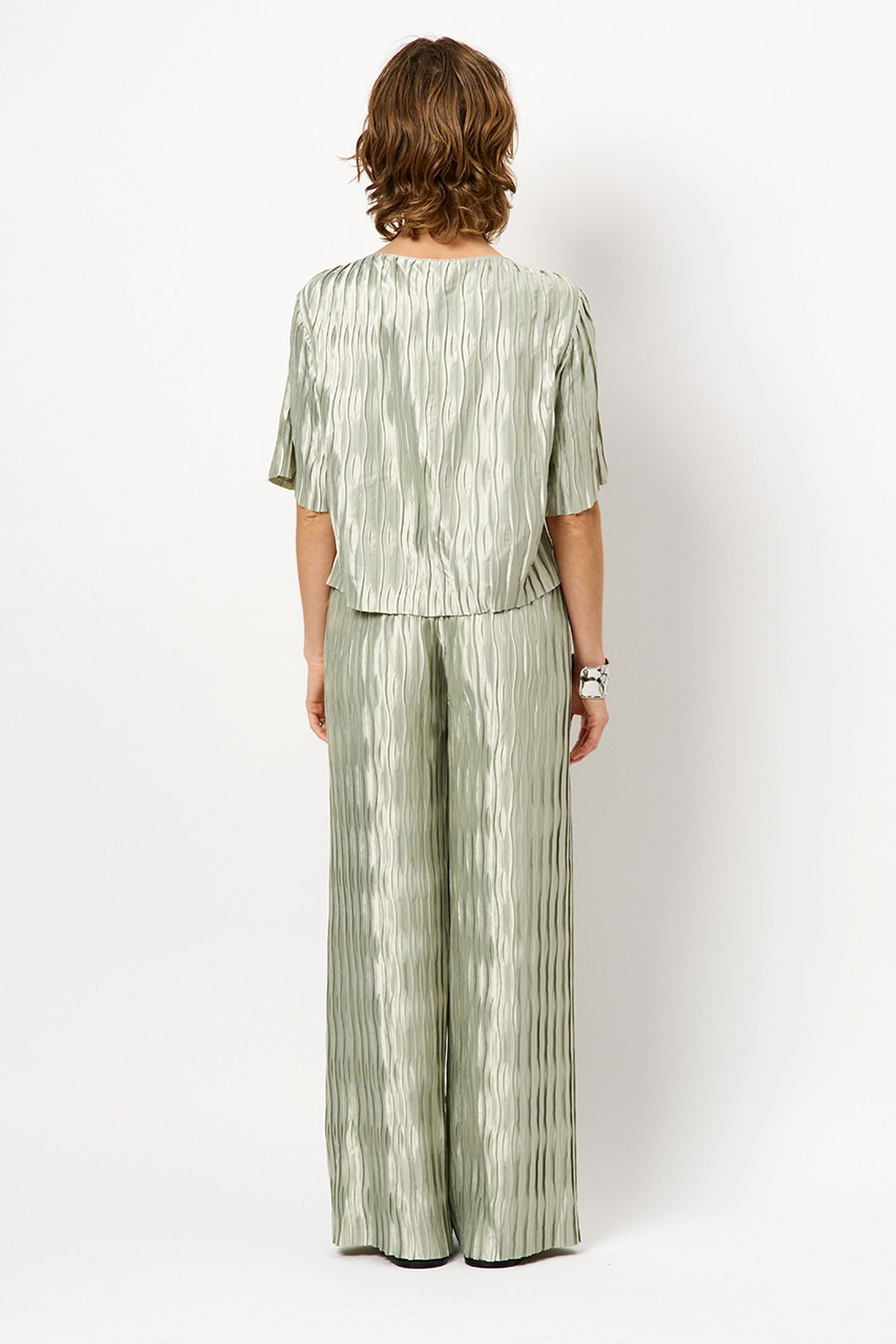 LILIUM PLISSÉ PANTS SOFT PISTACHIO 4