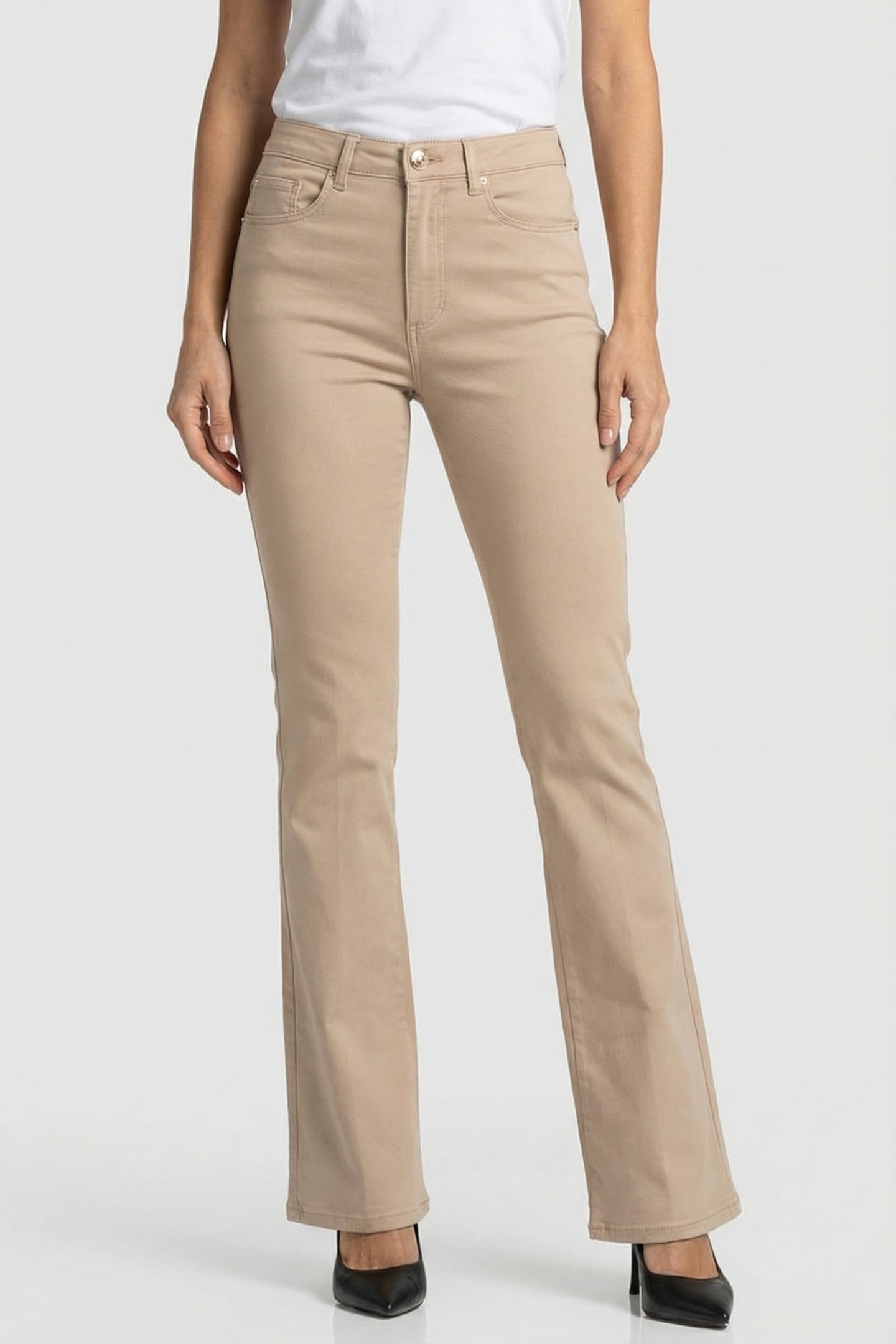 MARCIANO BY GUESS NEW KAYLA DENIM FAWN TAUPE MULTI 1