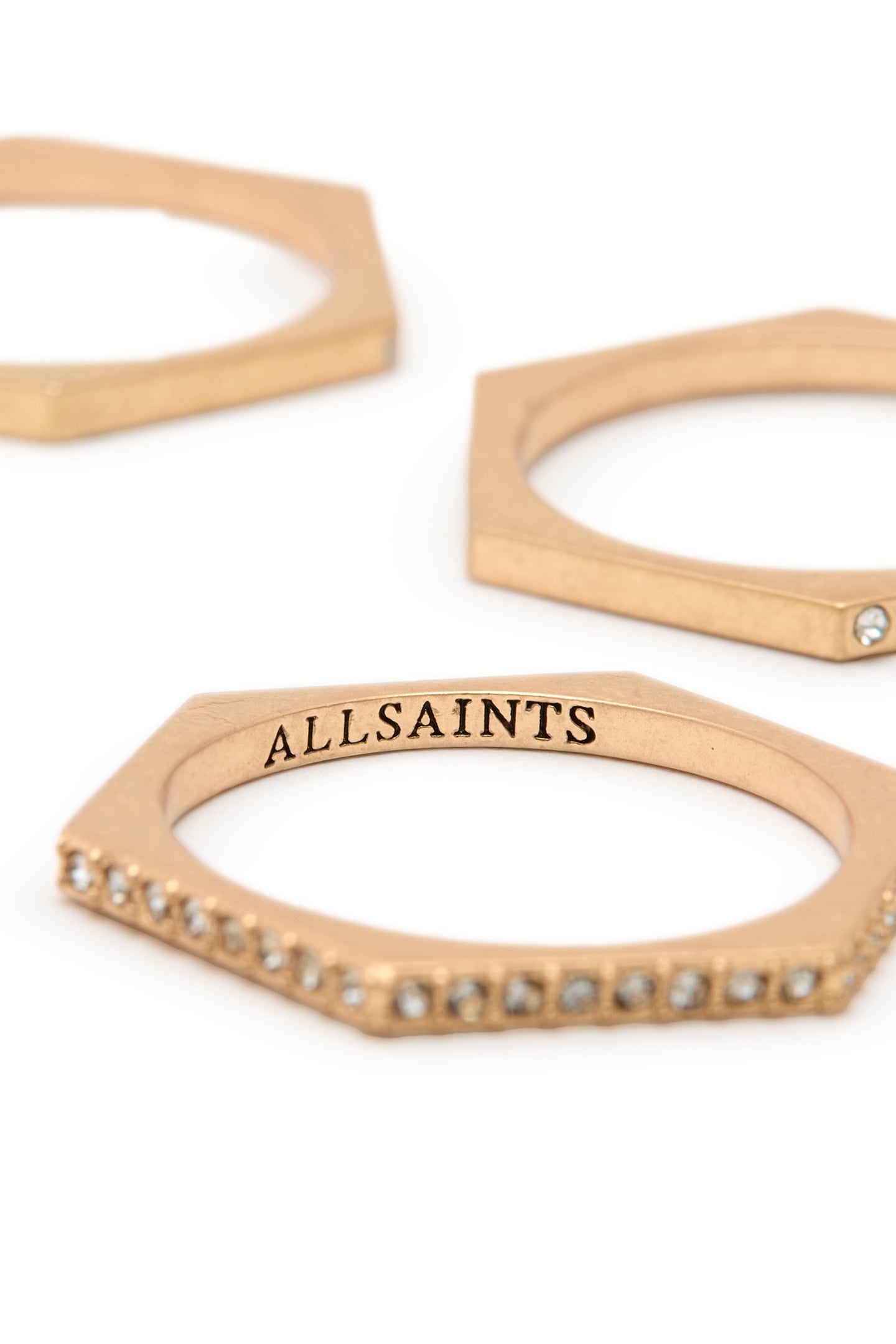 BEX RING SET WARM BRASS 6