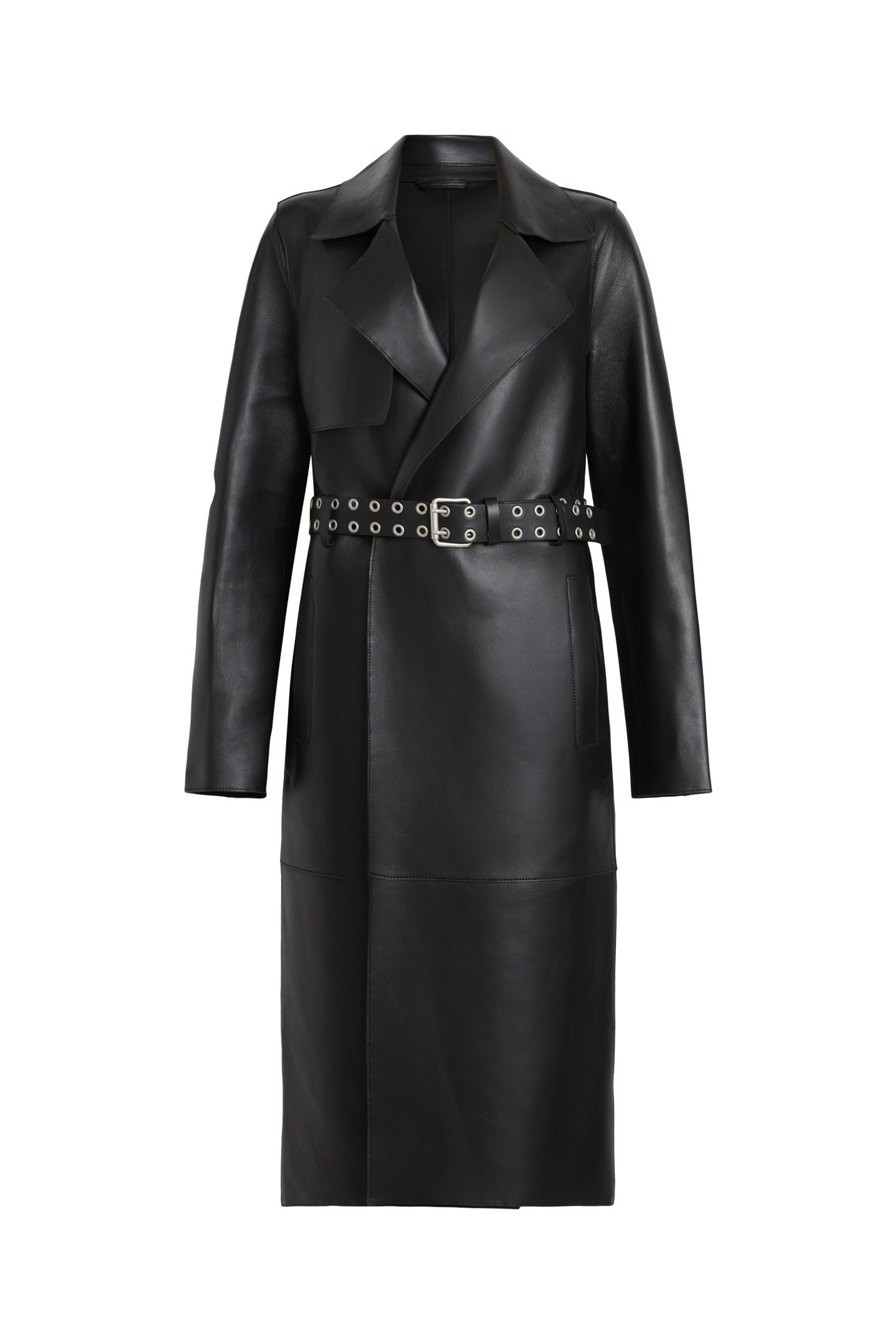 FARREN BELTED MAC BLACK 3