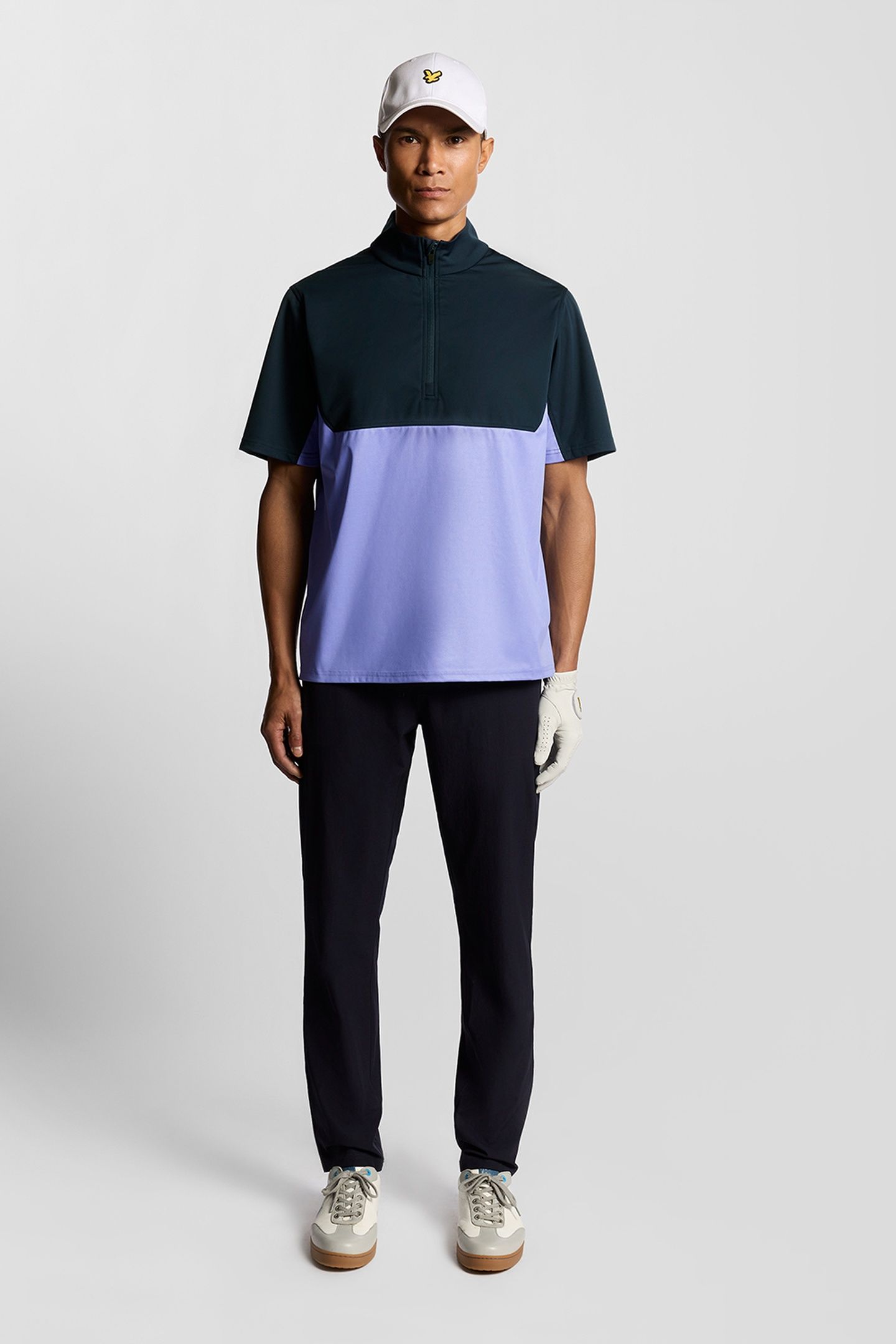GOLF WINDJAMMER SHIRT MOONLIGHT/DARK NAVY 1