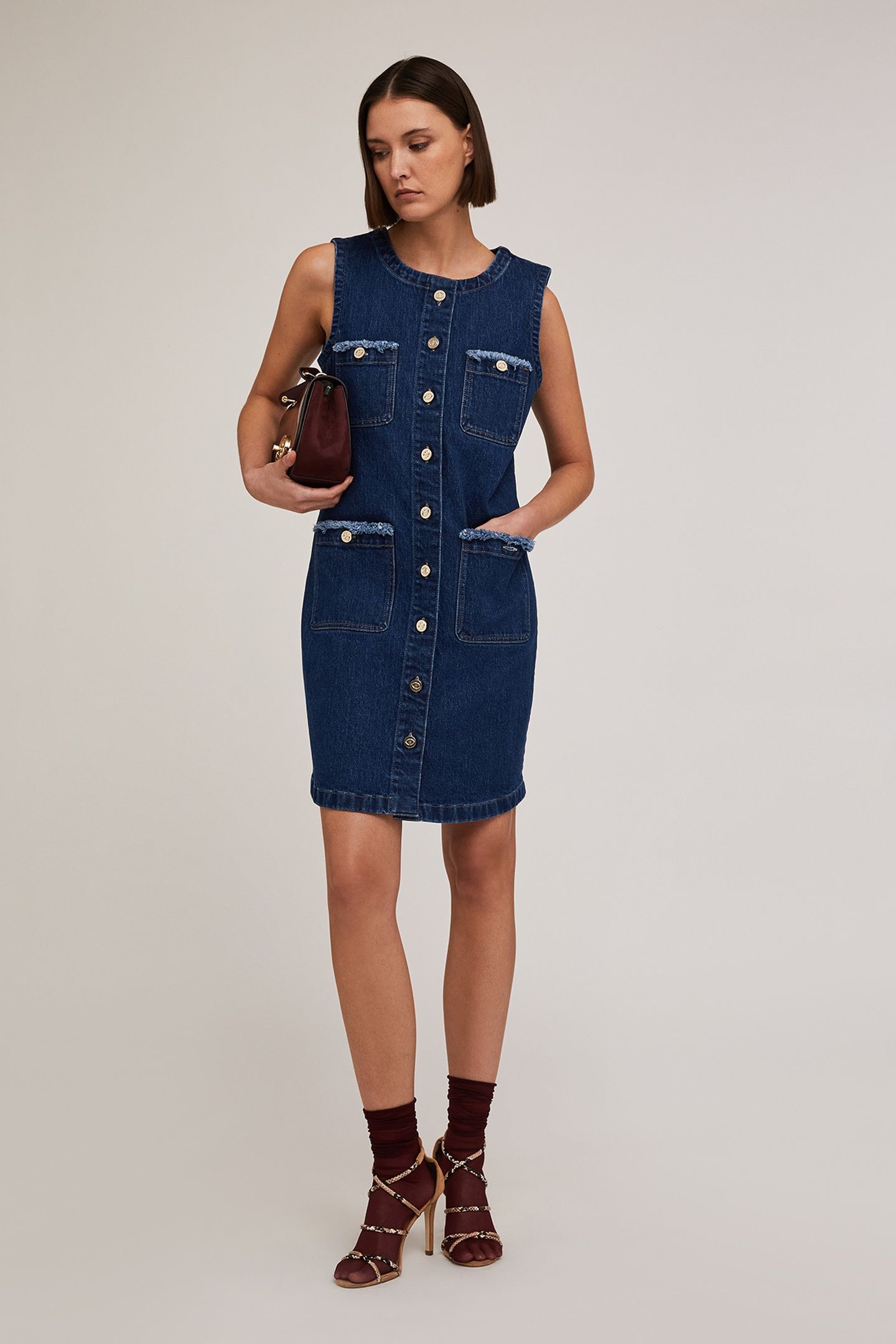 DENIM CHEMISIER DRESS BLUE 3