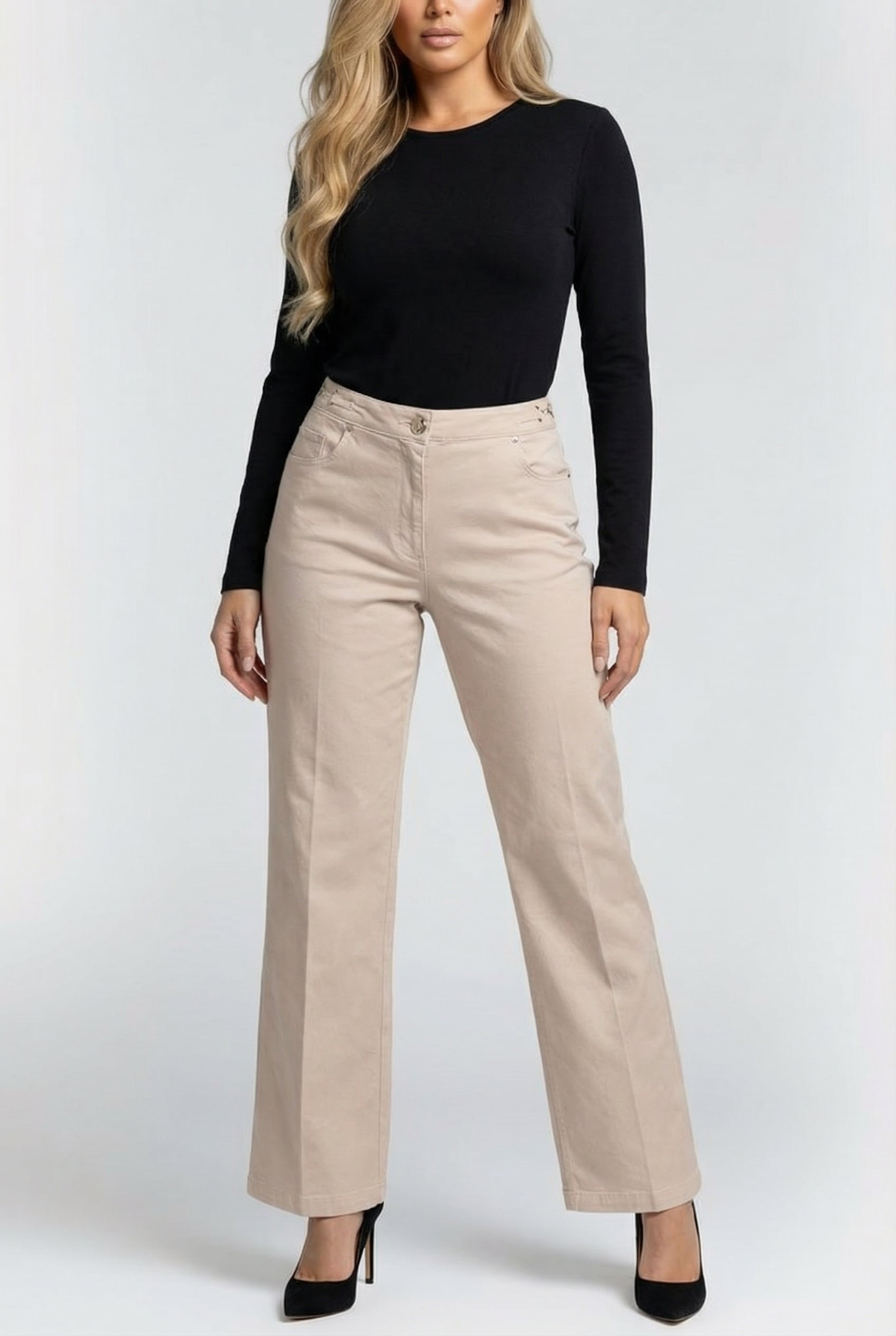 MARCIANO BY GUESS SOFIA STRAIGHT DENIM SAND GRAIN 1