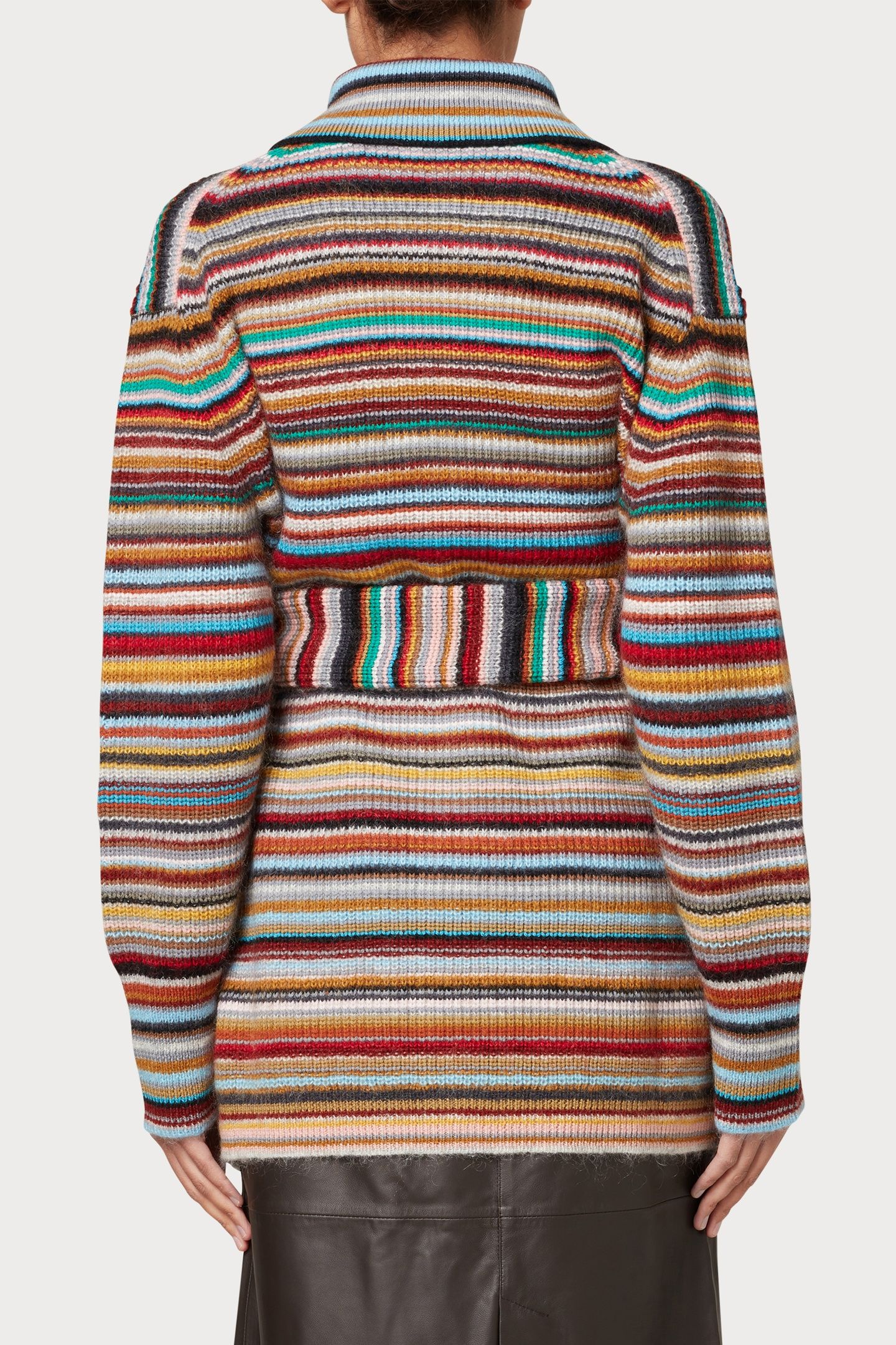 KNITTED MAXI CARDIGAN MULTI COLOURED 2