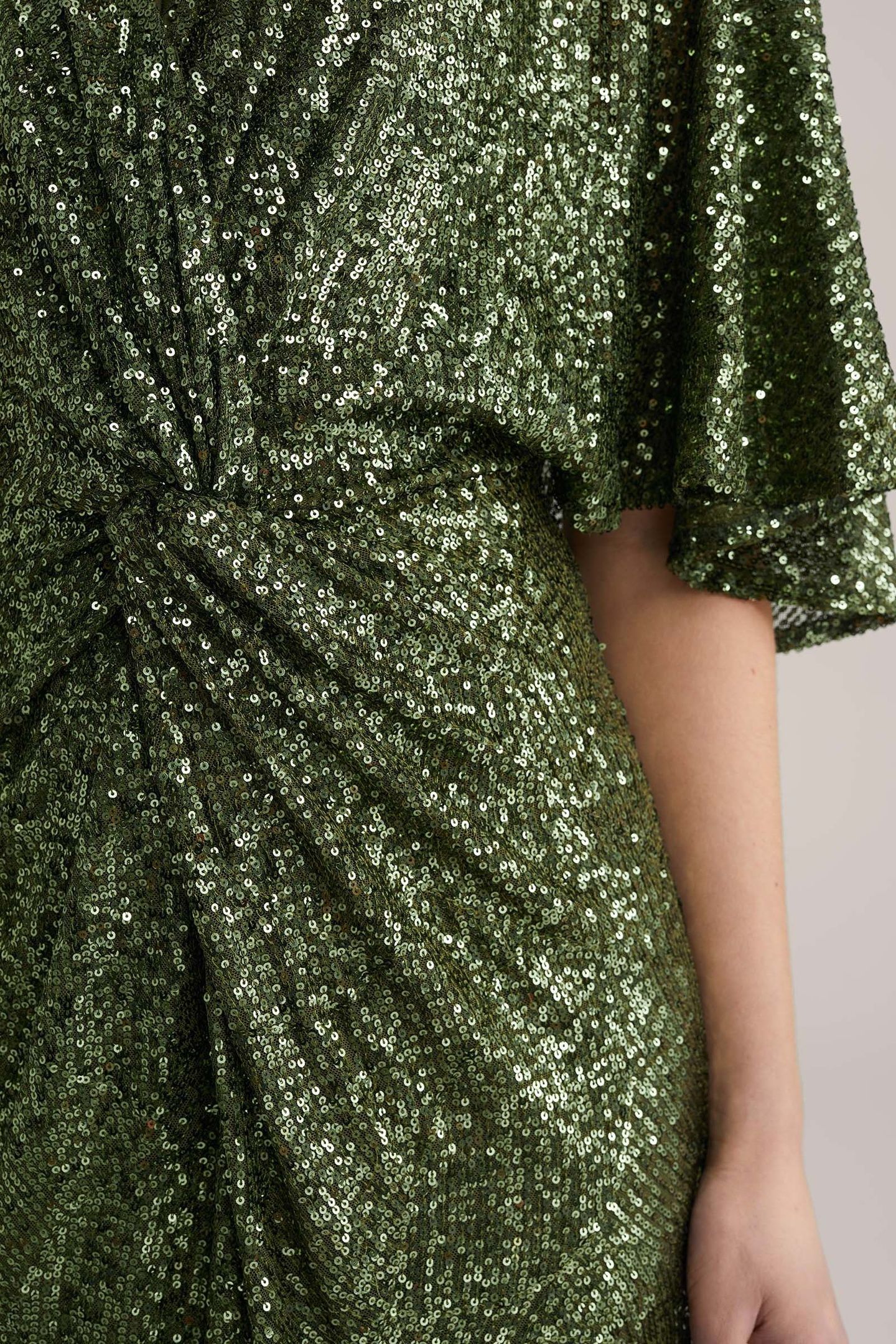 DRESS MID LENGTH DARK GREEN 5