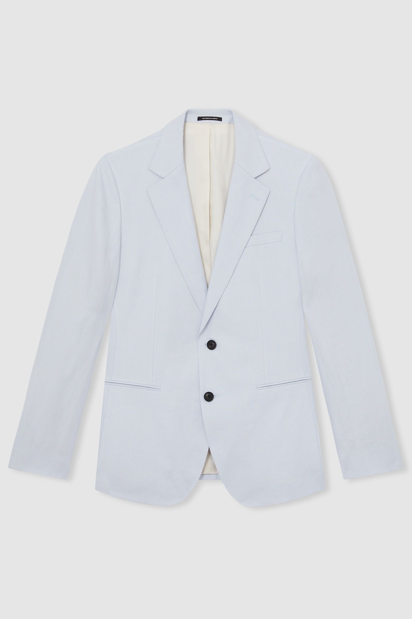 SB 2B NOTCH LINEN BLAZER SOFT BLUE 4