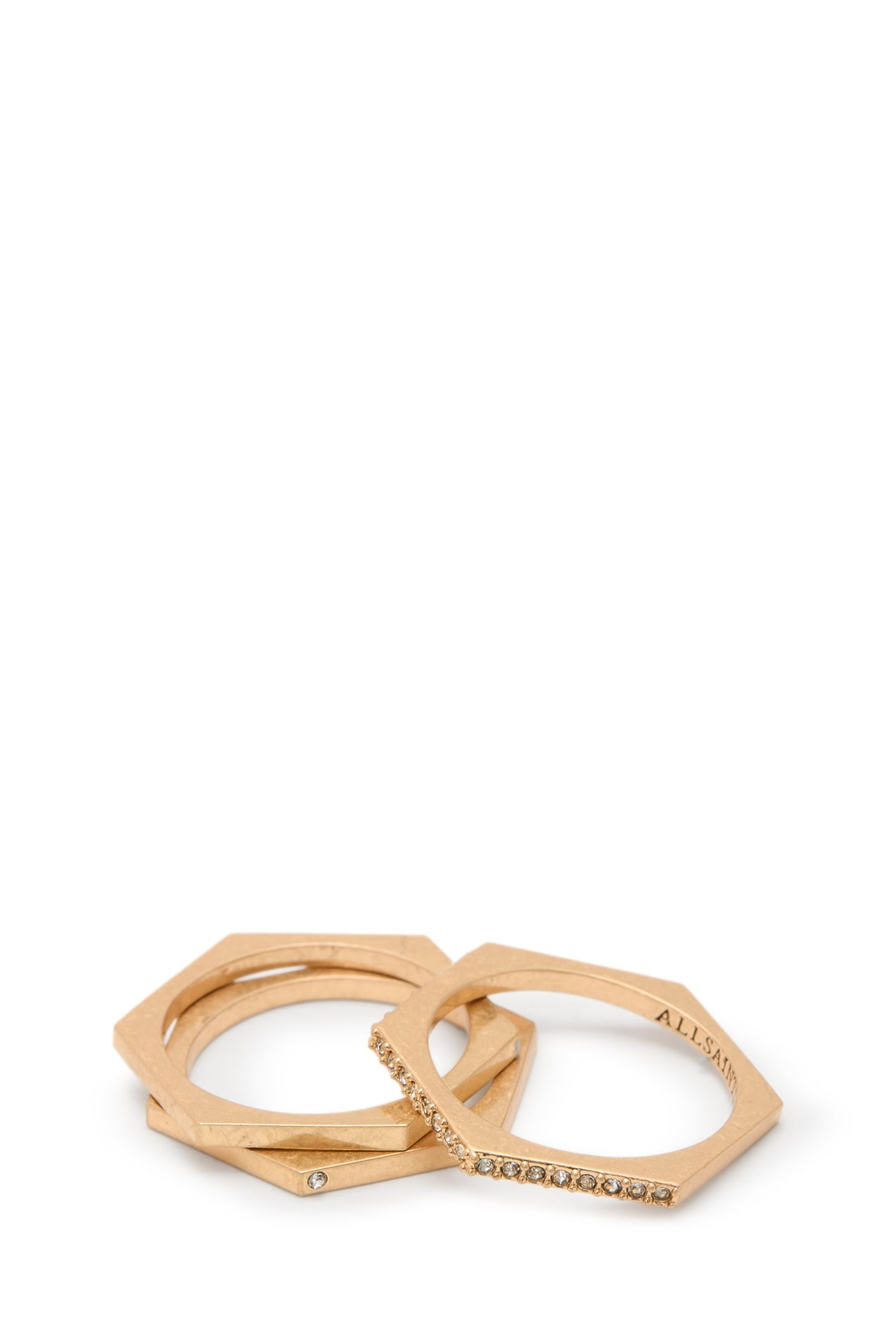 BEX RING SET WARM BRASS 4