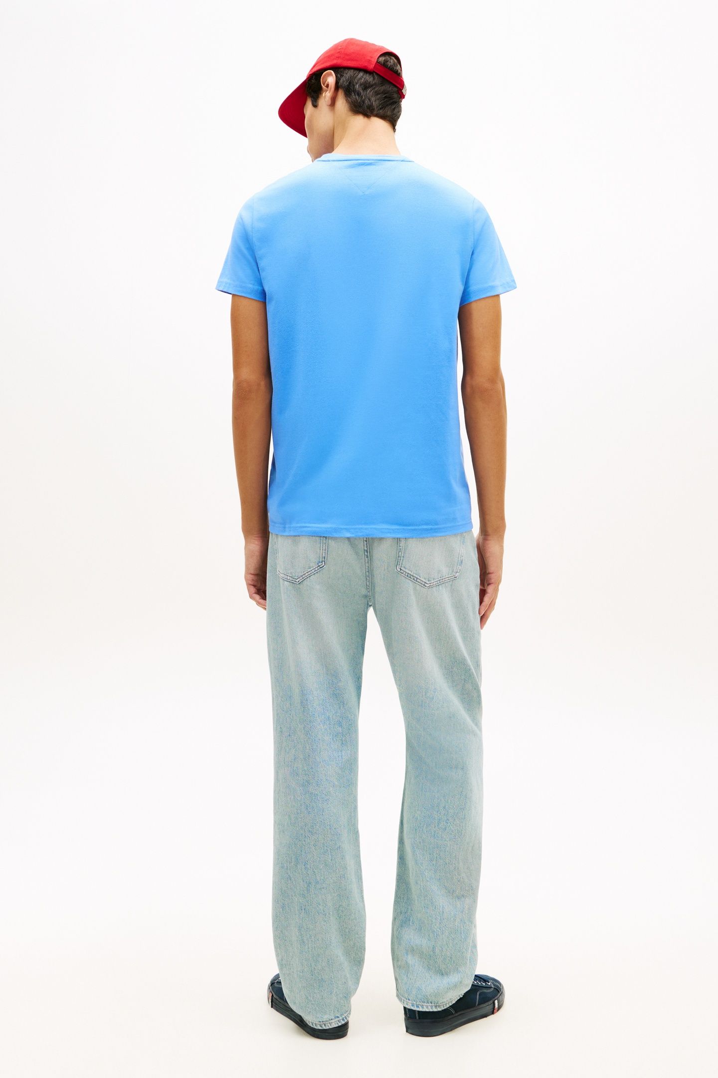 SLIM SIGN CHEST T-SHIRT BLUE TWILIGHT 2