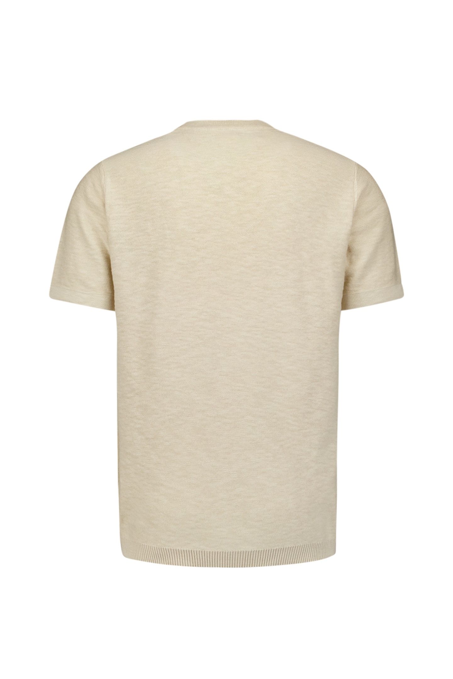 PULLOVER SHORT SLEEVE CREWNECK SOLID SLUB KNIT CEMENT 5