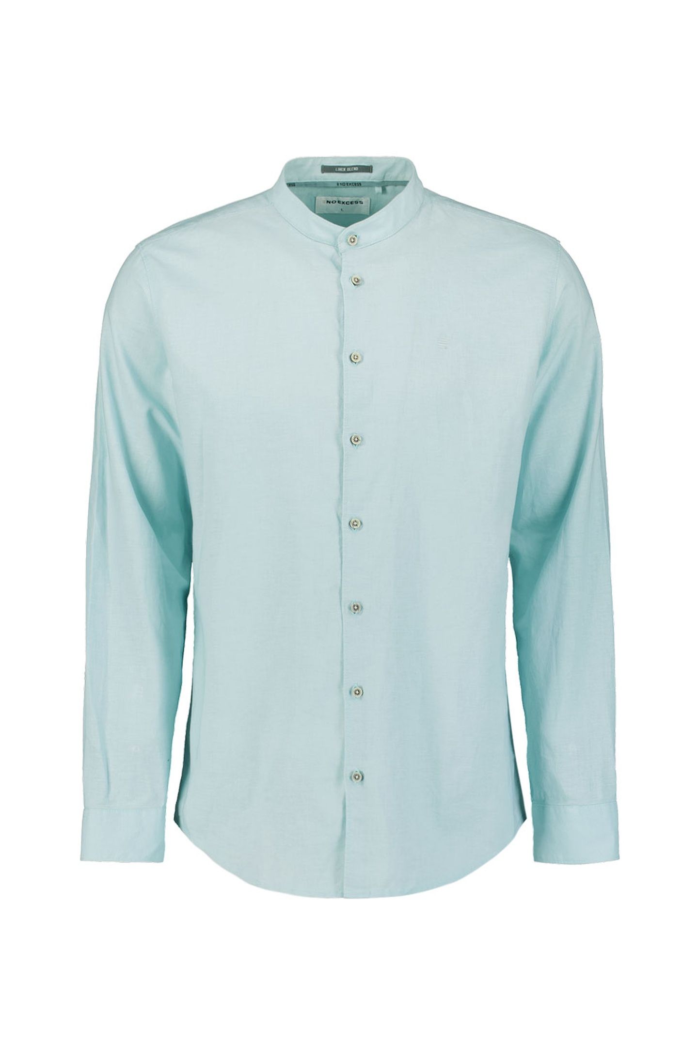 SHIRT GRANDDAD SOLID WITH LINEN ICE 5