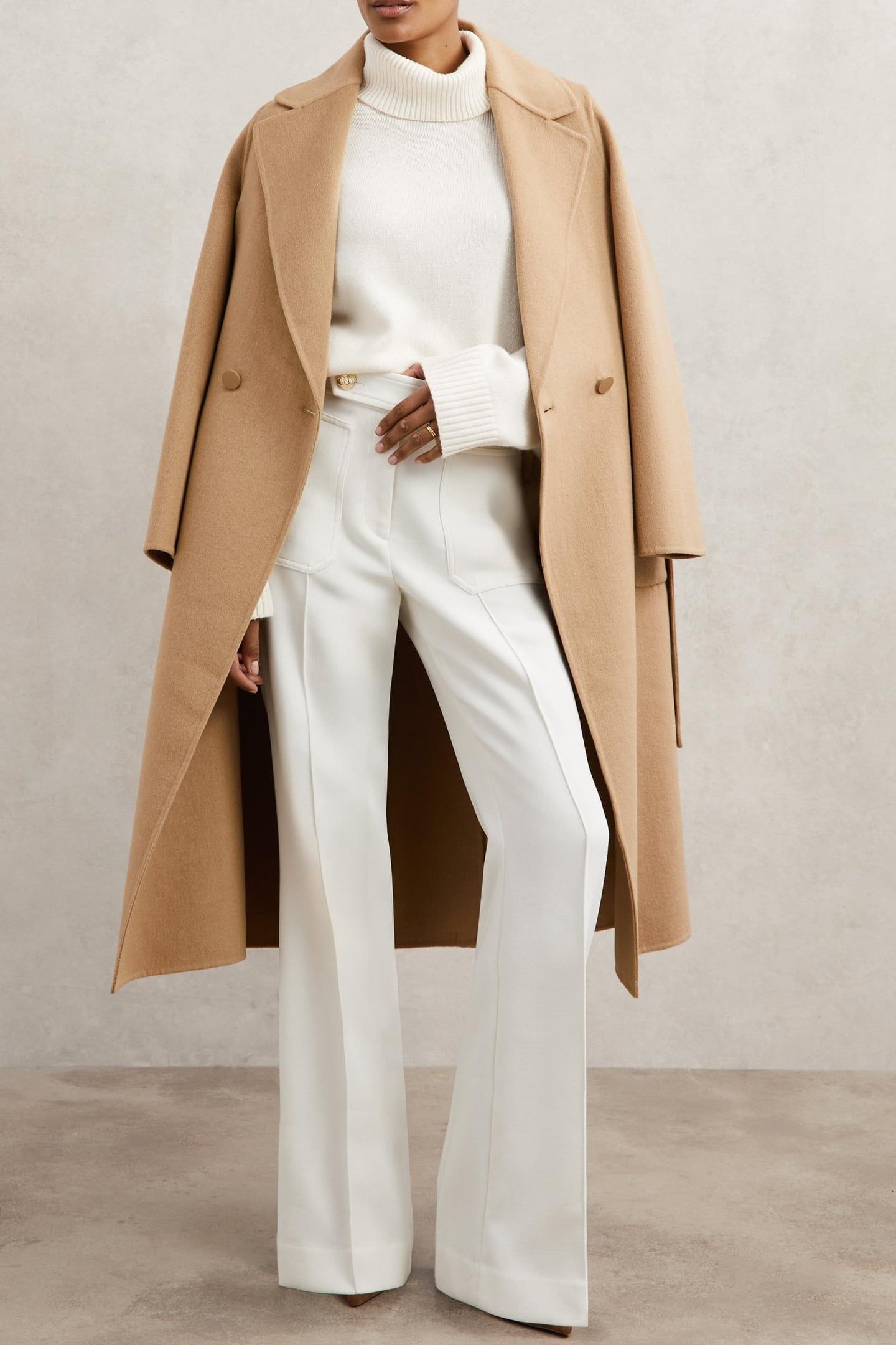 OCCASION FLARE TROUSER WHITE 1