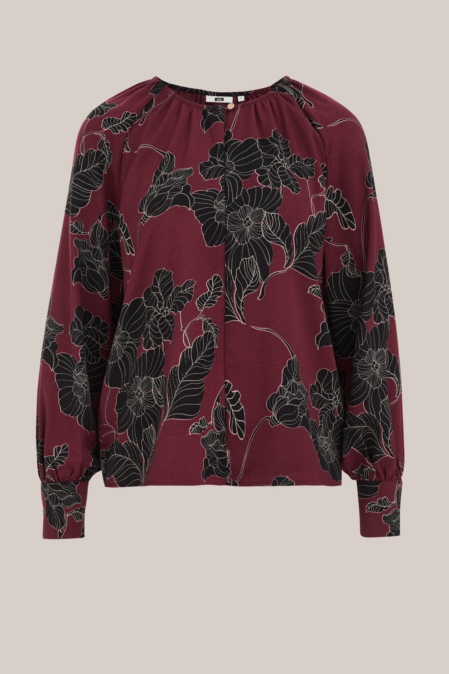 BLOUSE BURGUNDY RED 4
