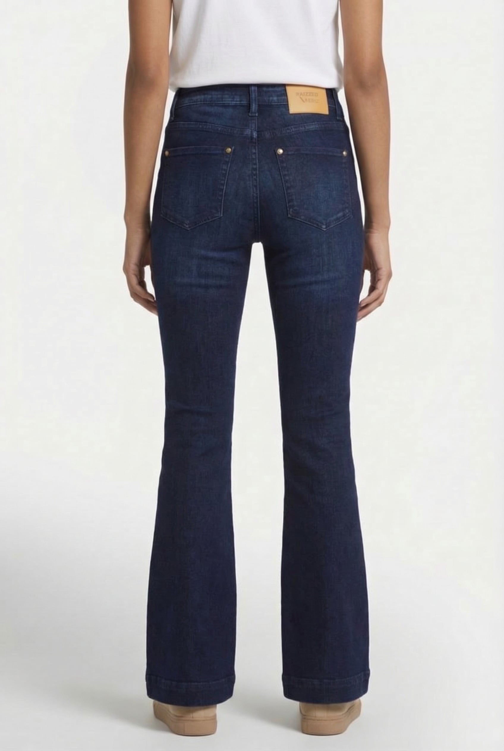 SUNRISE PATCHEDON POCKETS JEANS DARK BLUE STONE 2