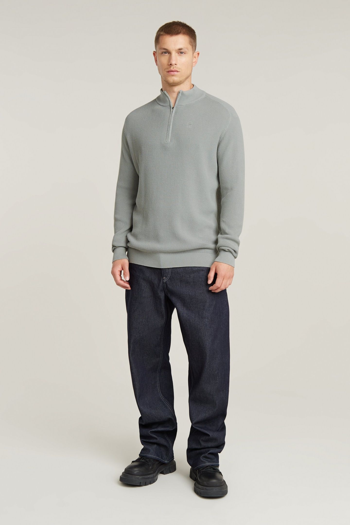 SERRATED SKIPPER KNIT GS MERCURY GD 1