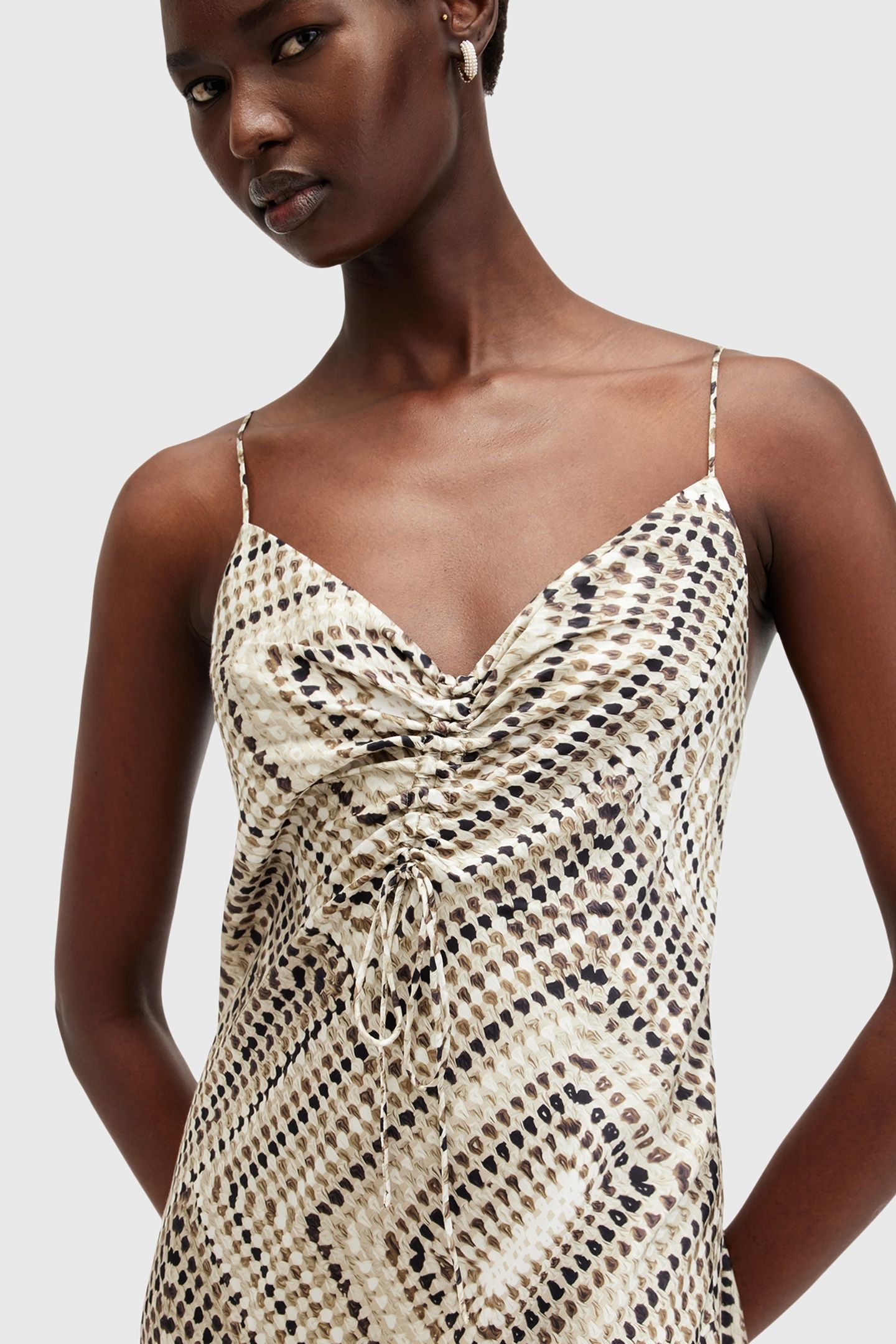 ALEXIA LUISA DRESS TAUPE BROWN 7