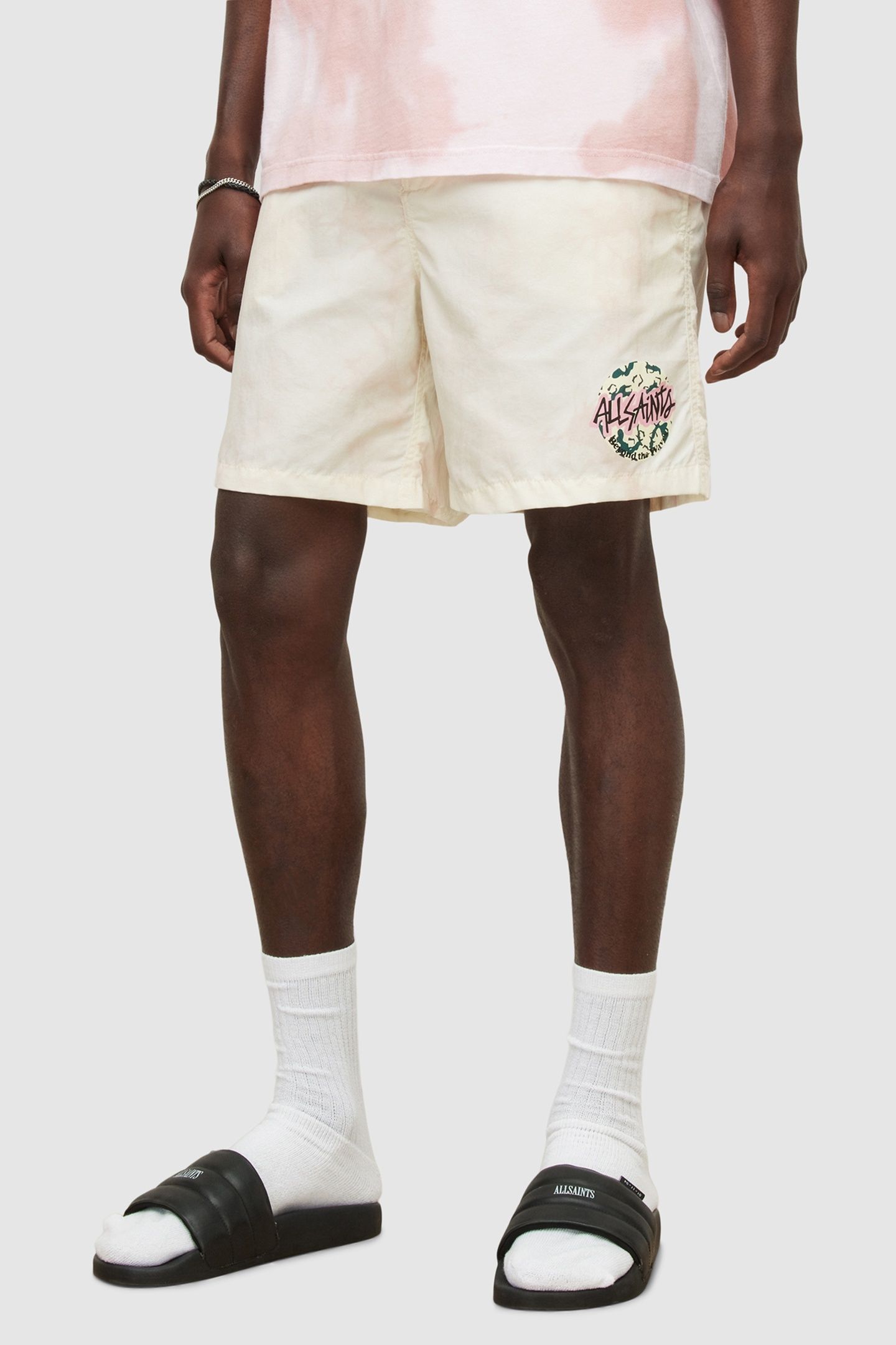 SHREDDER SWIMSHORT COASTAL WHITE/PINK 2