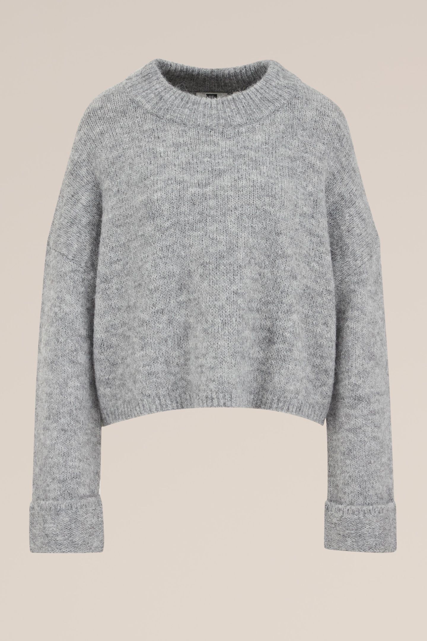 KNITTED PULLOVER LIGHT GREY 4