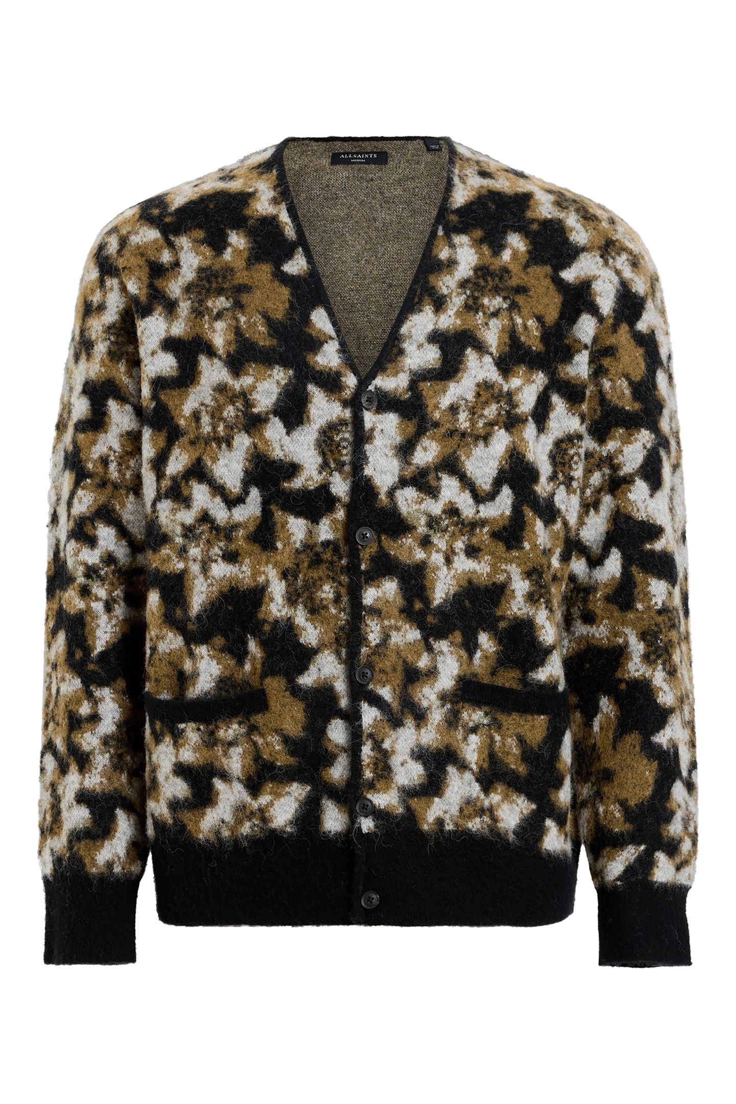 FLORELLE CARDIGAN BLACK/BROWN 4