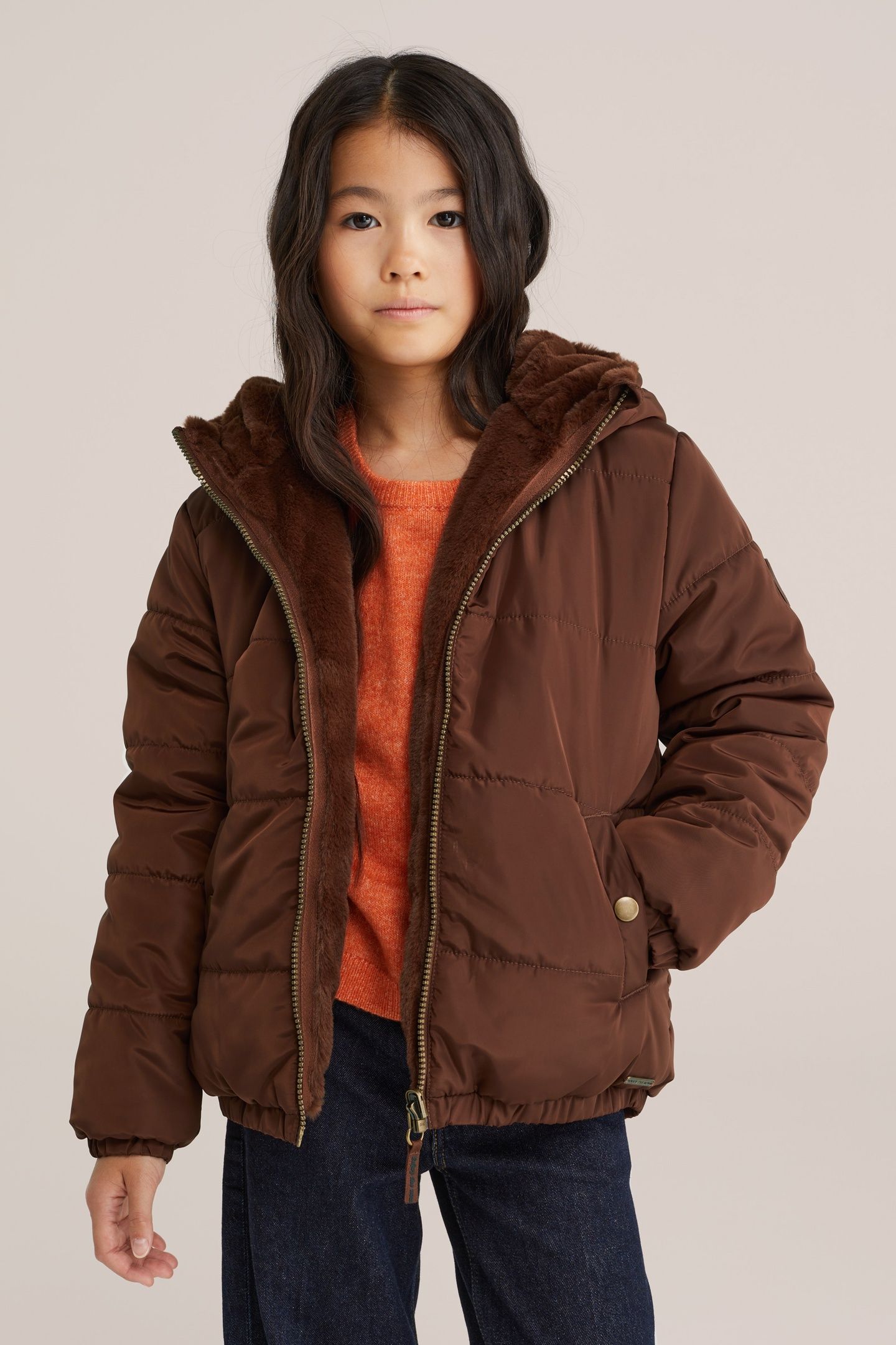 JACKET REVERSIBLE BOMBER DARK BROWN 1