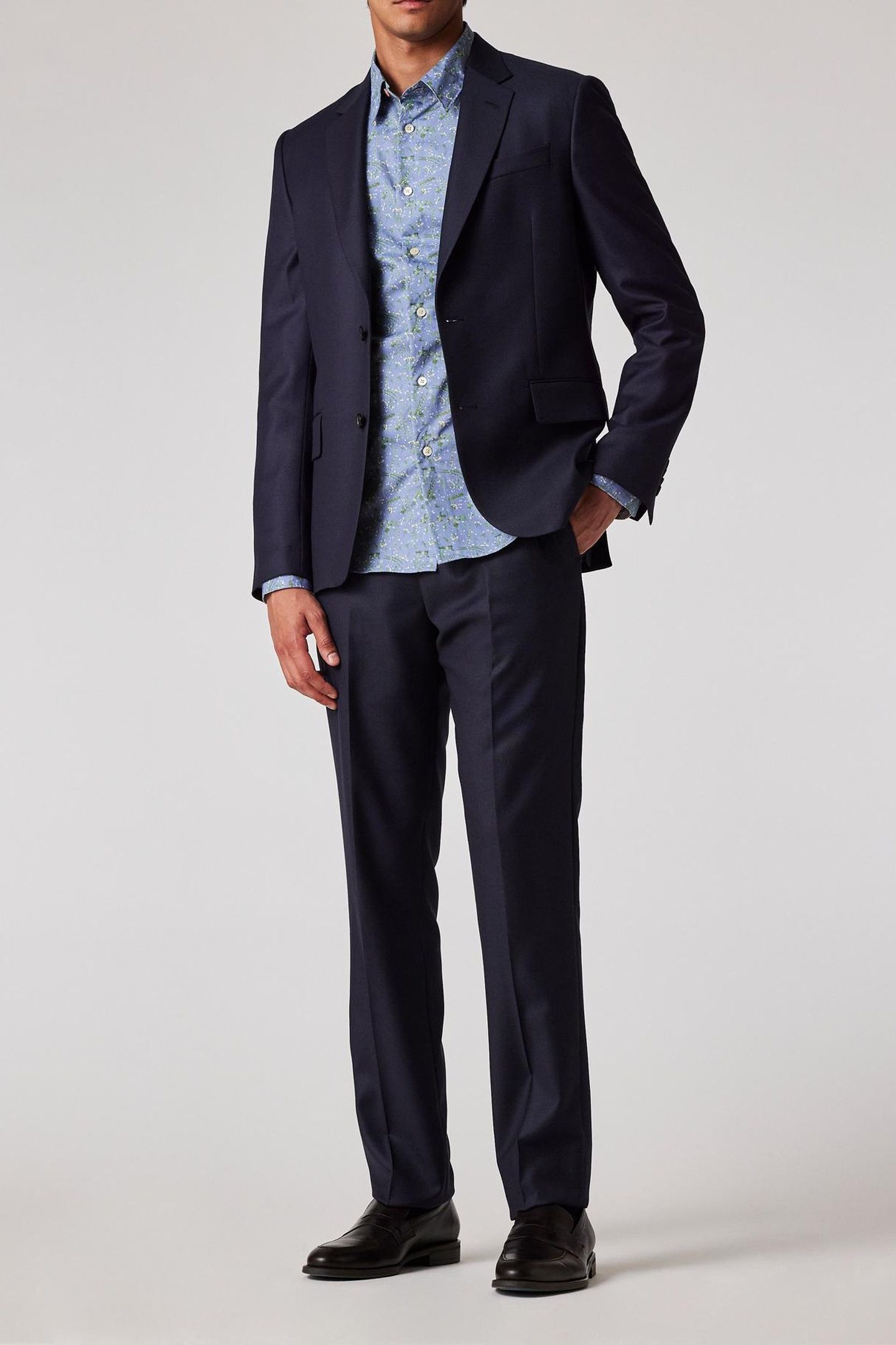 LS TAILORED FIT SHIRT LIGHT BLUE 3