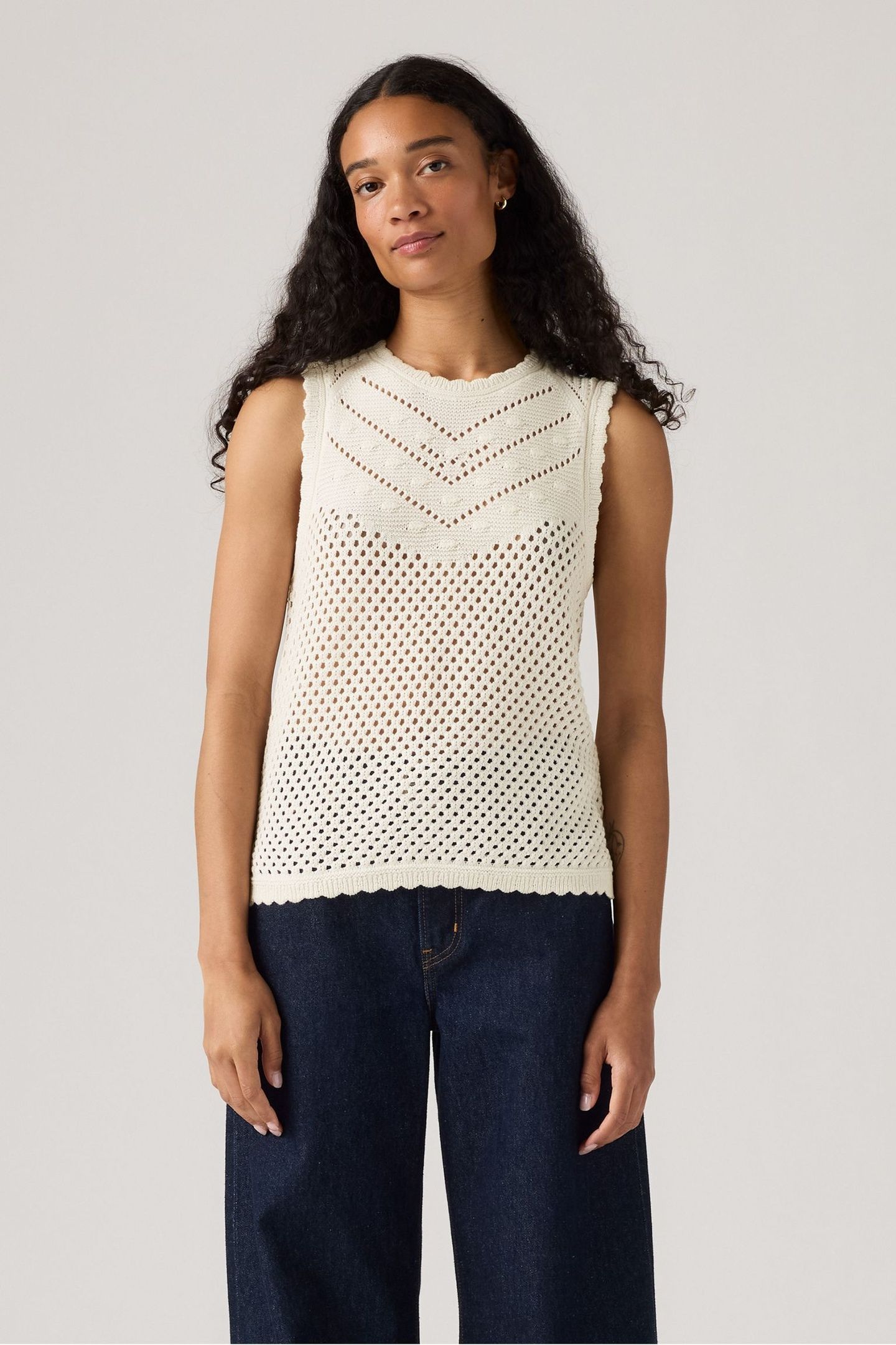 ADRIENNE CROCHET TANK TOP WHITE 2