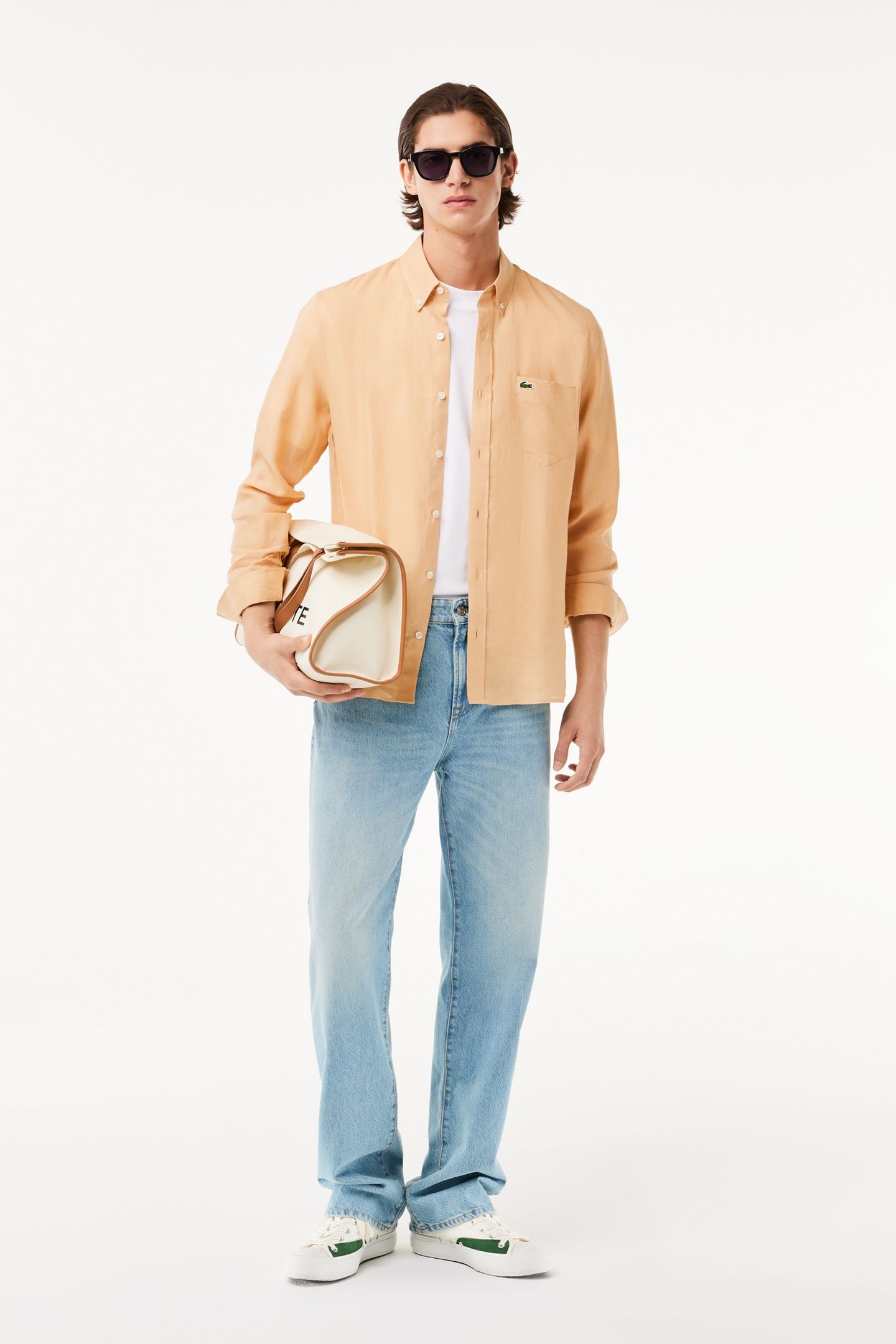 LONG SLEEVE WOVEN SHIRT CROISSANT 3