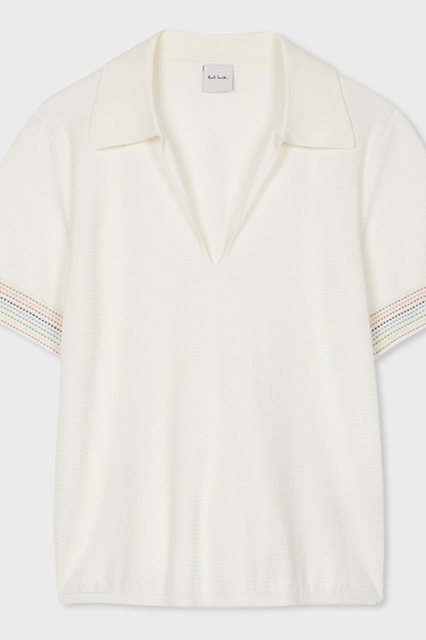 KNITTED SS TOP IVORY 2
