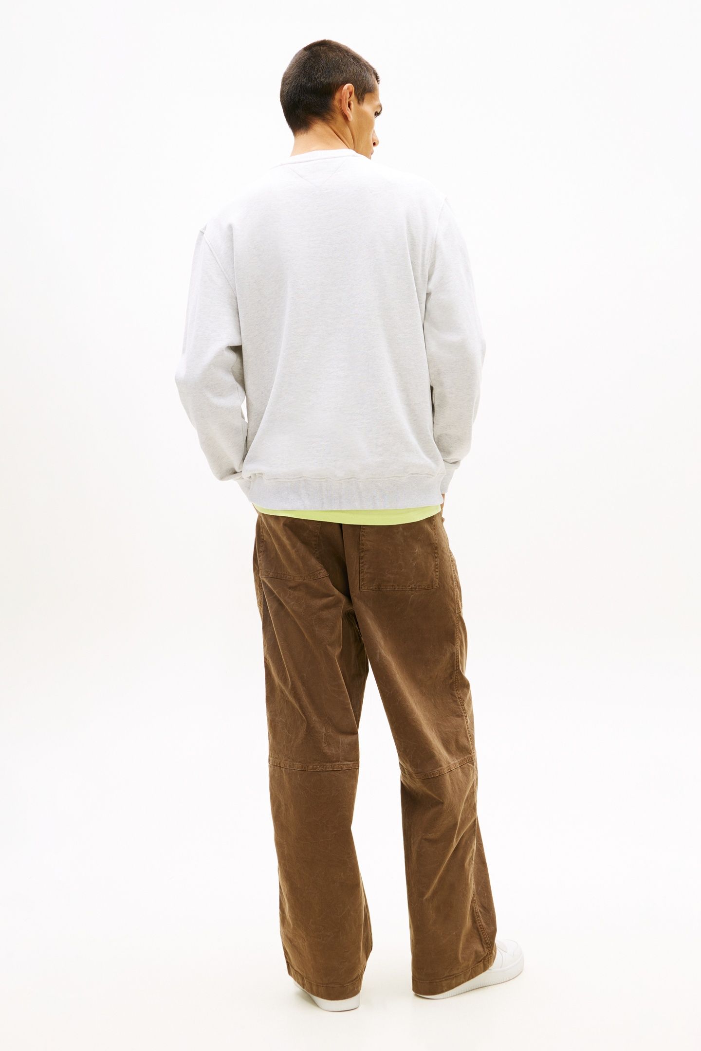 REGULAR ESSENTIAL DNA CREW ICE GREY HEATHER 2