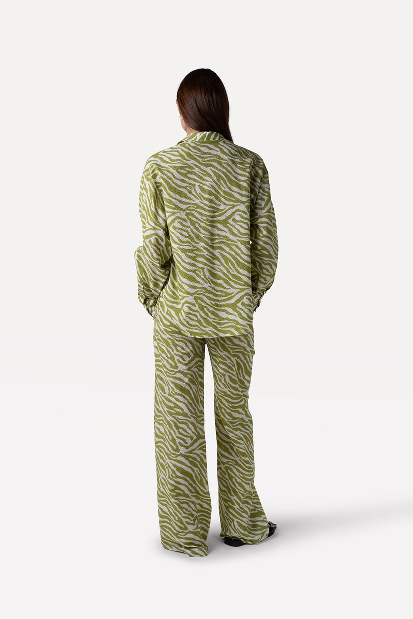 WANDA PANTS ABSTRACT GREEN 2
