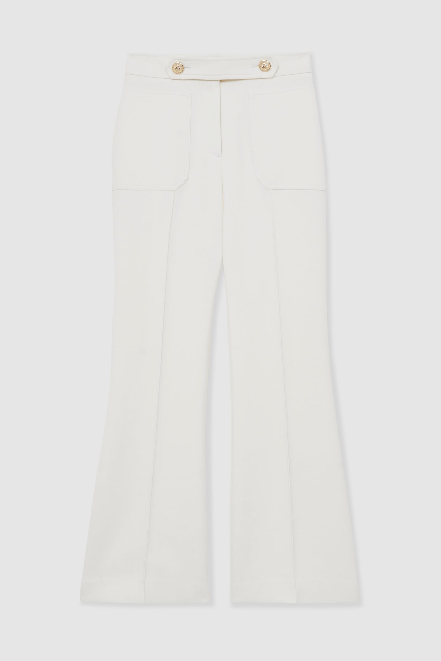 OCCASION FLARE TROUSER WHITE 7