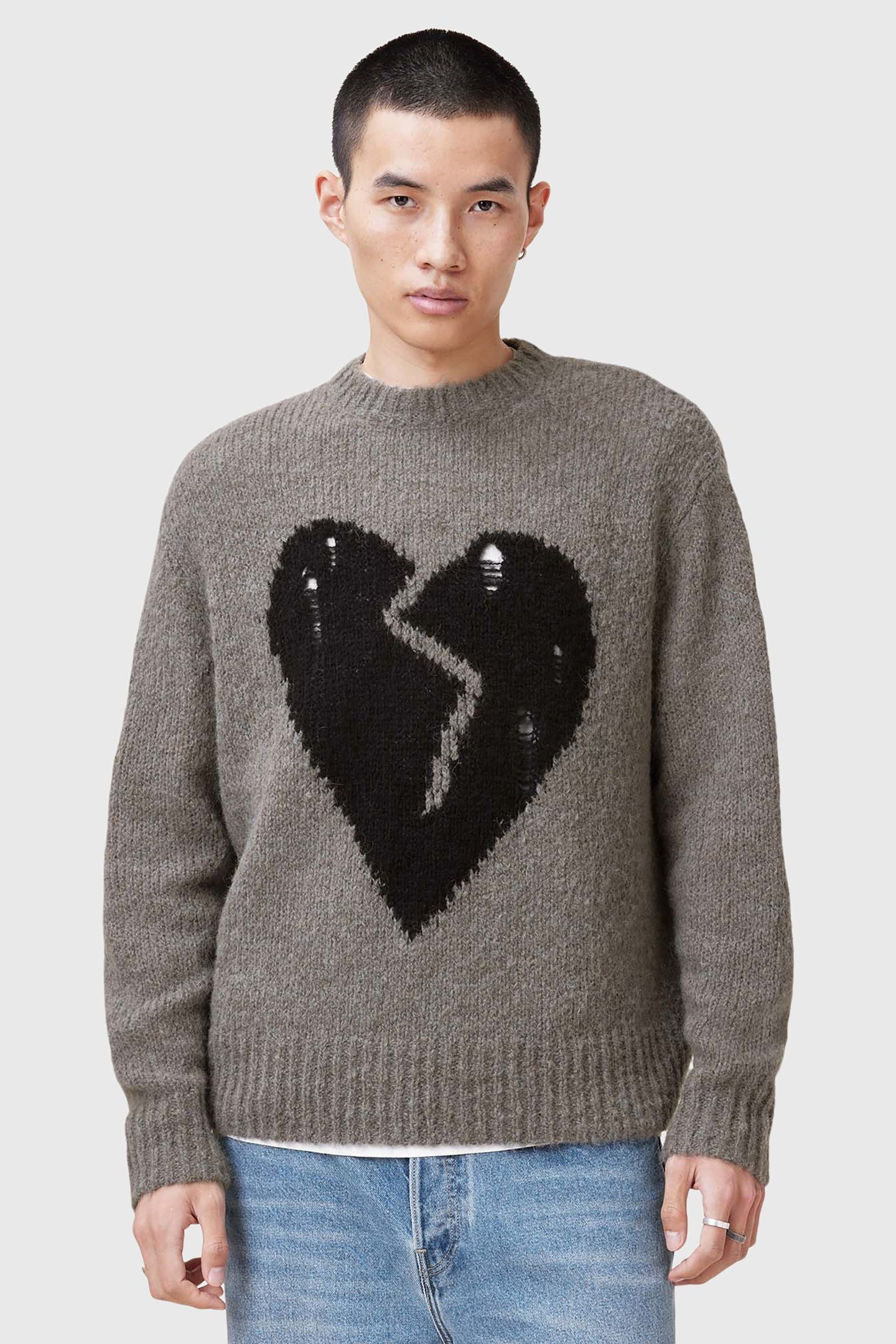 LUVHEART CREW GUNMETAL GREY 1