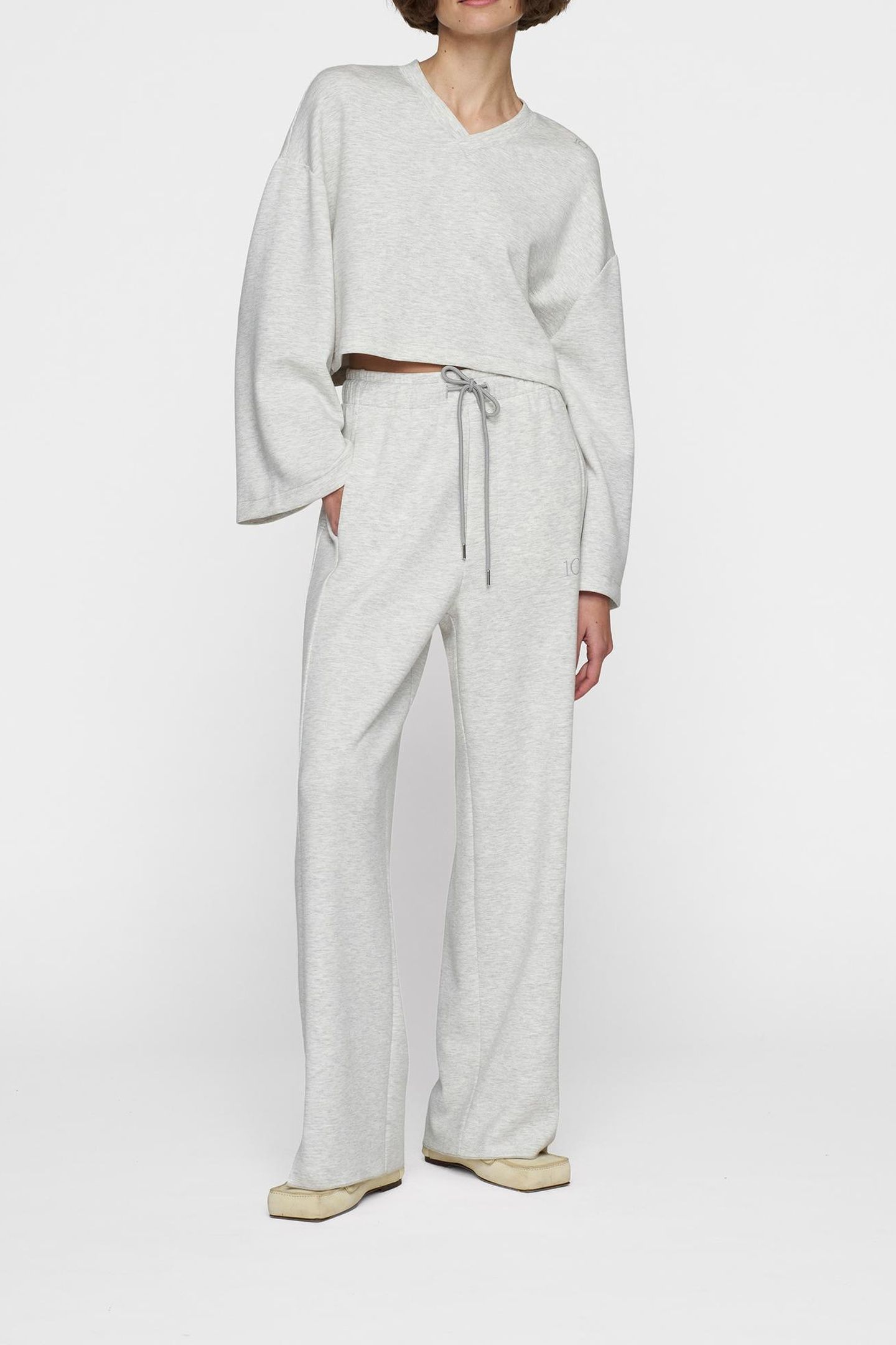 SOFT SCUBA PANTS WHITE GREY MELEE 4