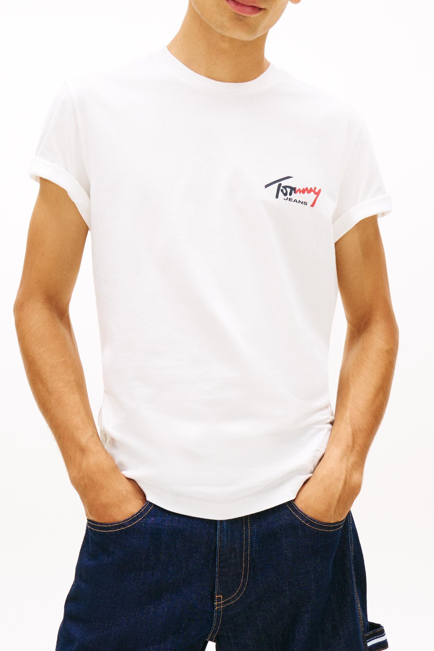 SLIM SIGN CHEST T-SHIRT ECRU 3