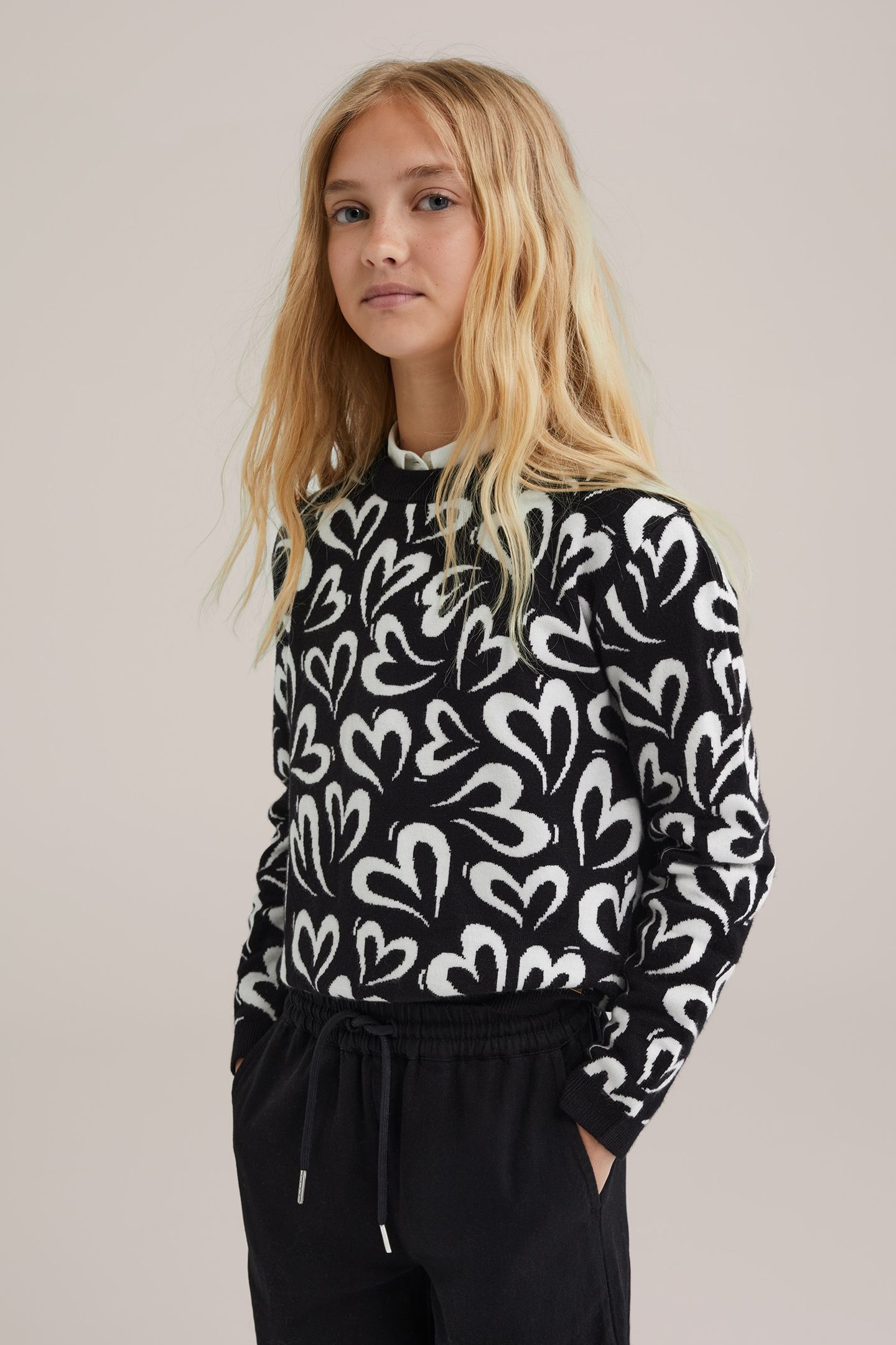 KNITTED PULLOVER BLACK 1