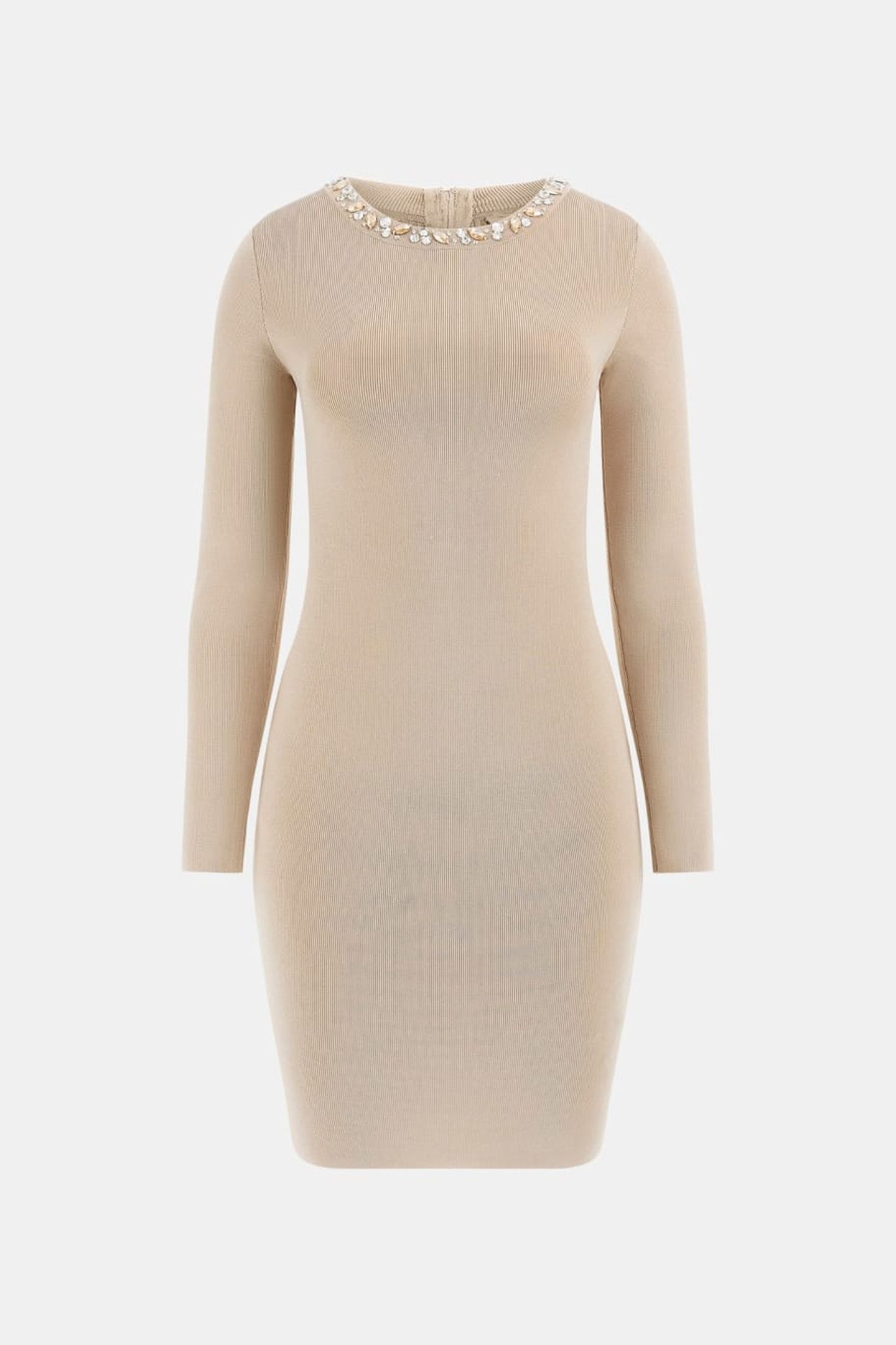 MARCIANO BY GUESS LAUREN BANDAGE DRESS FAWN TAUPE MULTI 4