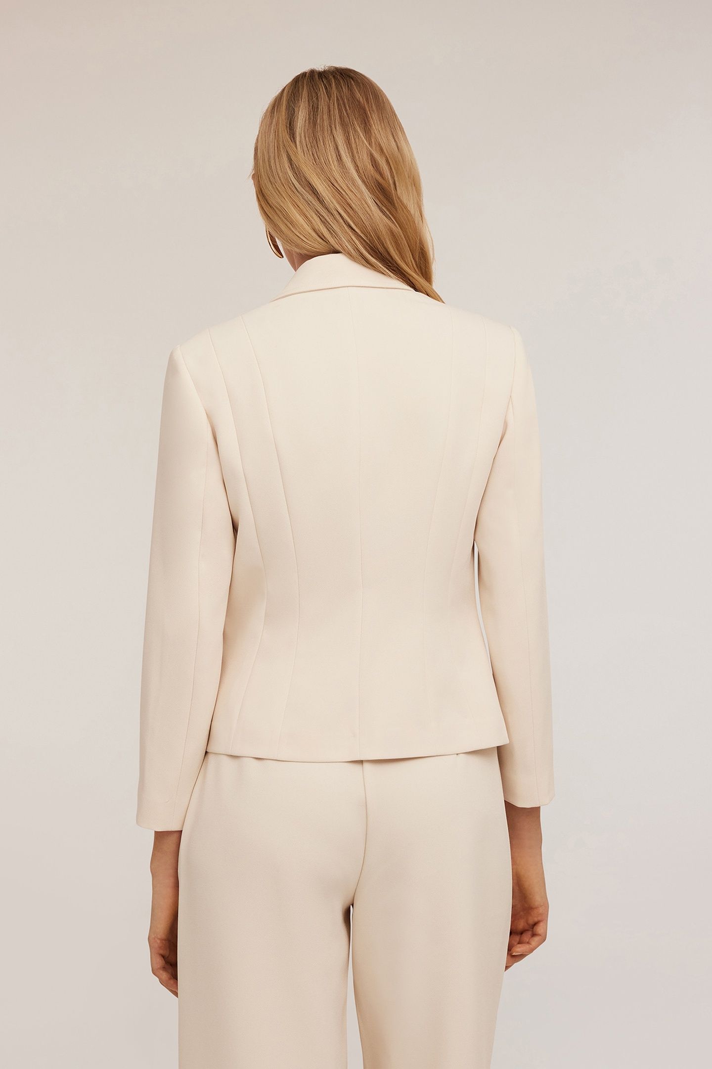 SHORT BLAZER JACKET BEIGE 2