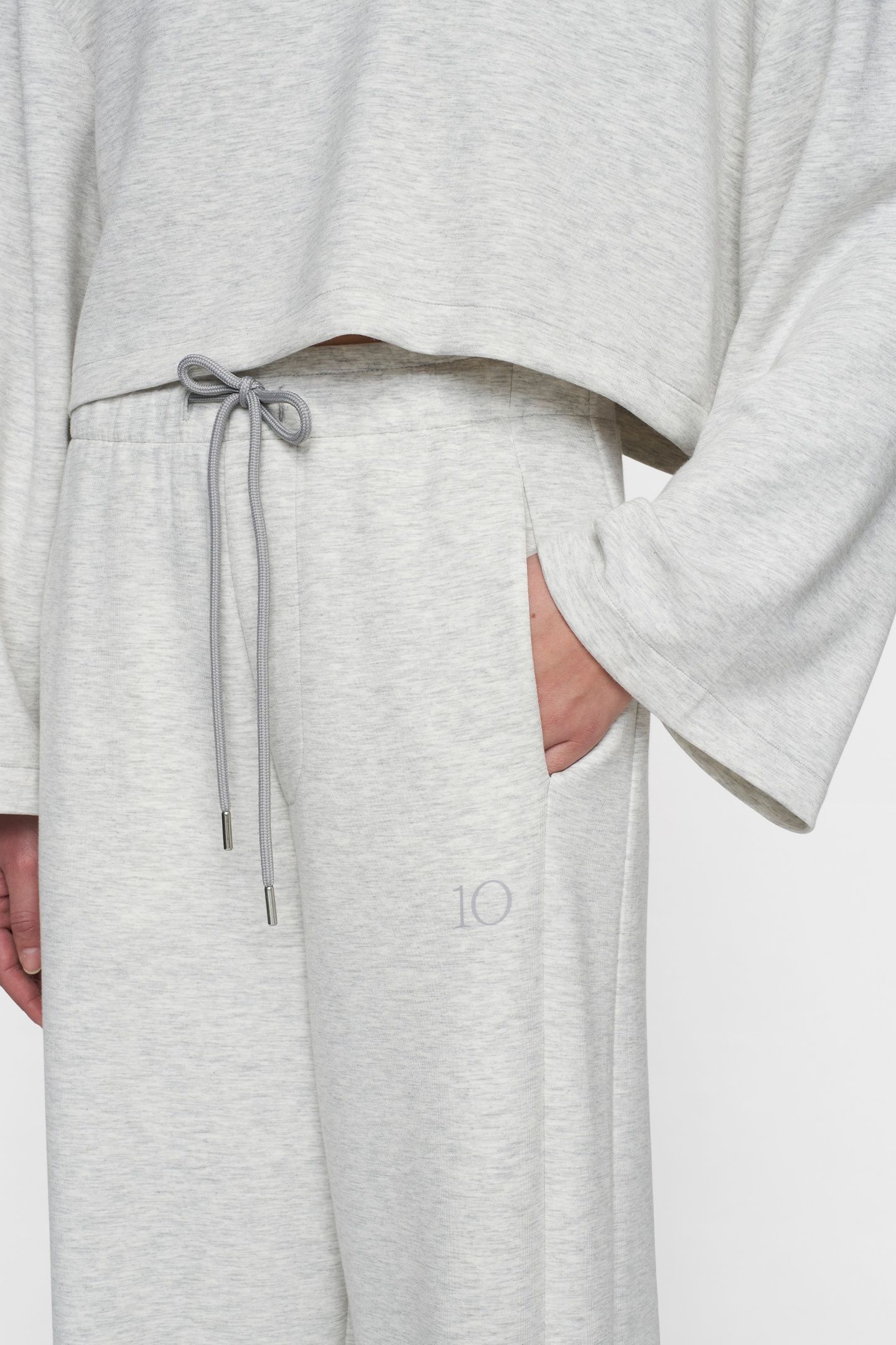 SOFT SCUBA PANTS WHITE GREY MELEE 7
