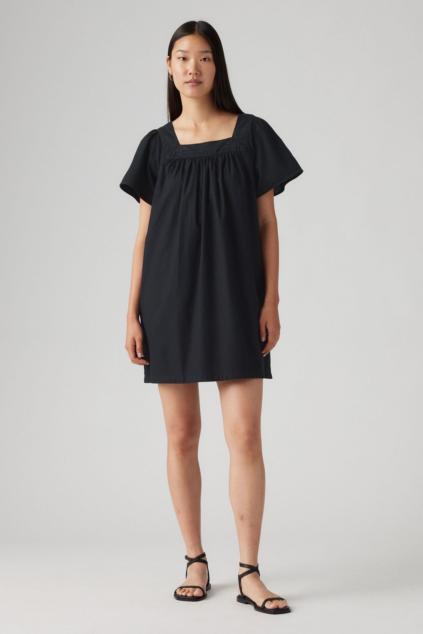 AMBRE BABYDOLL DRESS BLACK 1